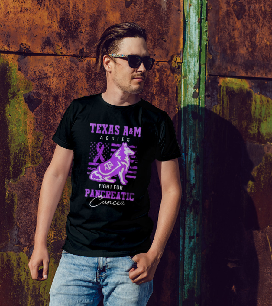Texas A&M Aggies Fight For Pancreatic Cancer T-Shirt