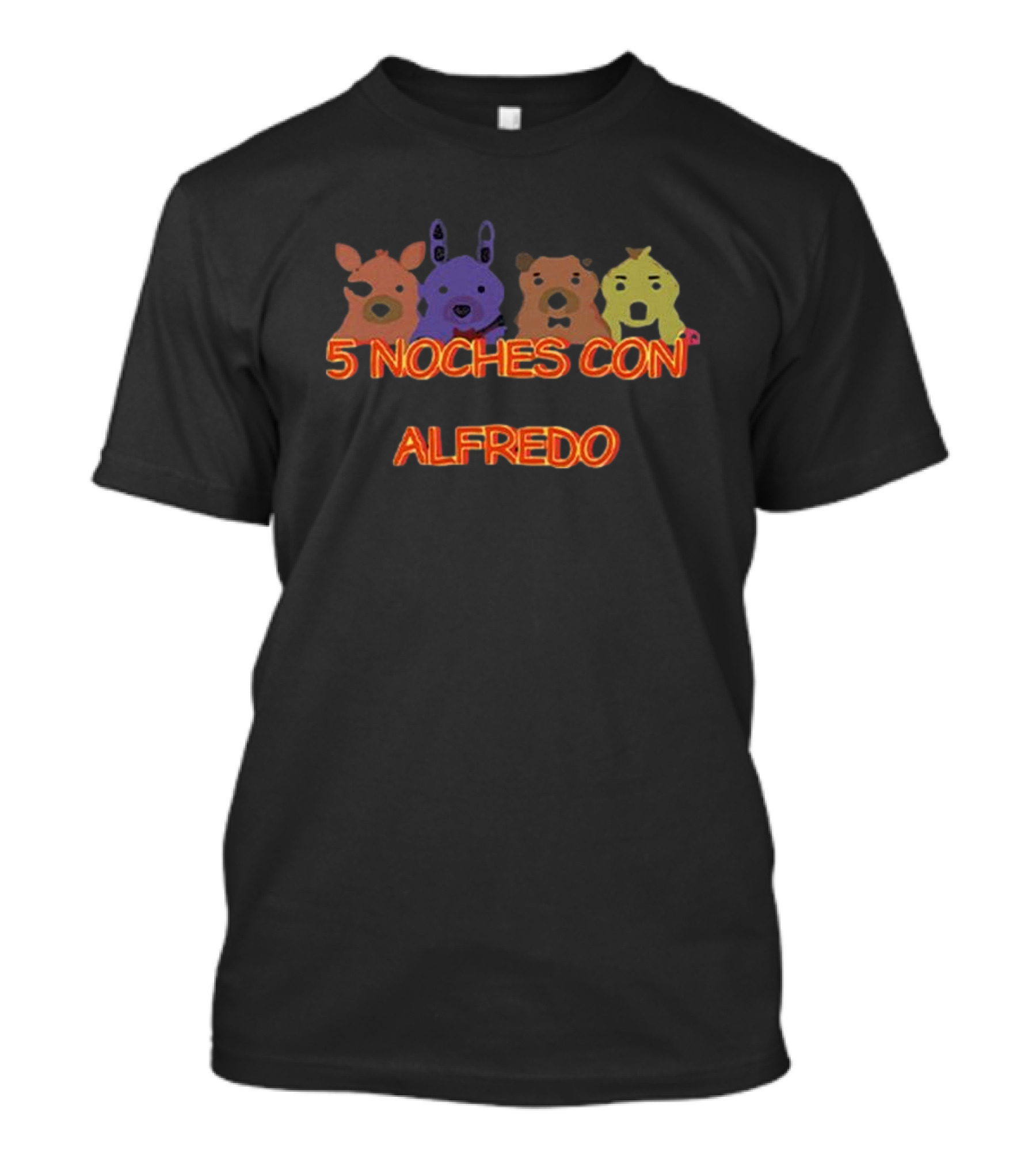 Five Nights At Freddy’s 5 Noches Con Alfredo Animatronic Characters T-Shirt