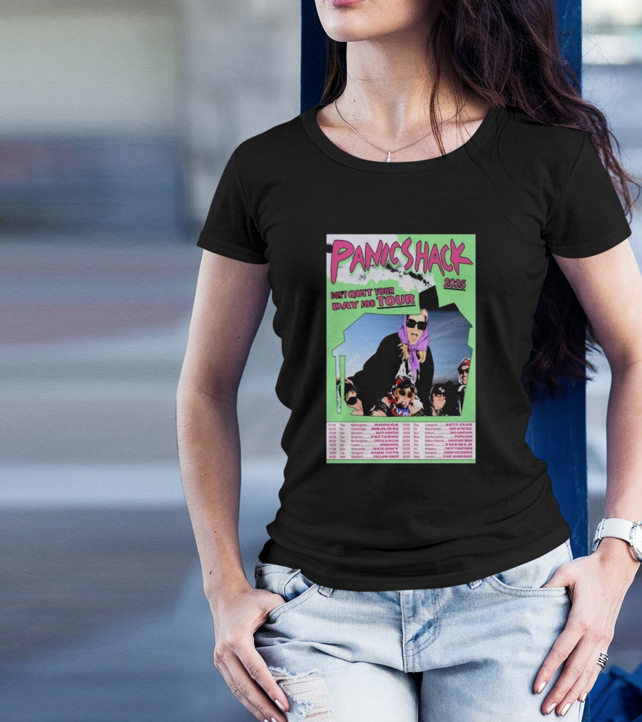 Panic Shack Don't Quit Your Day Job Tour 2025 T-Shirt