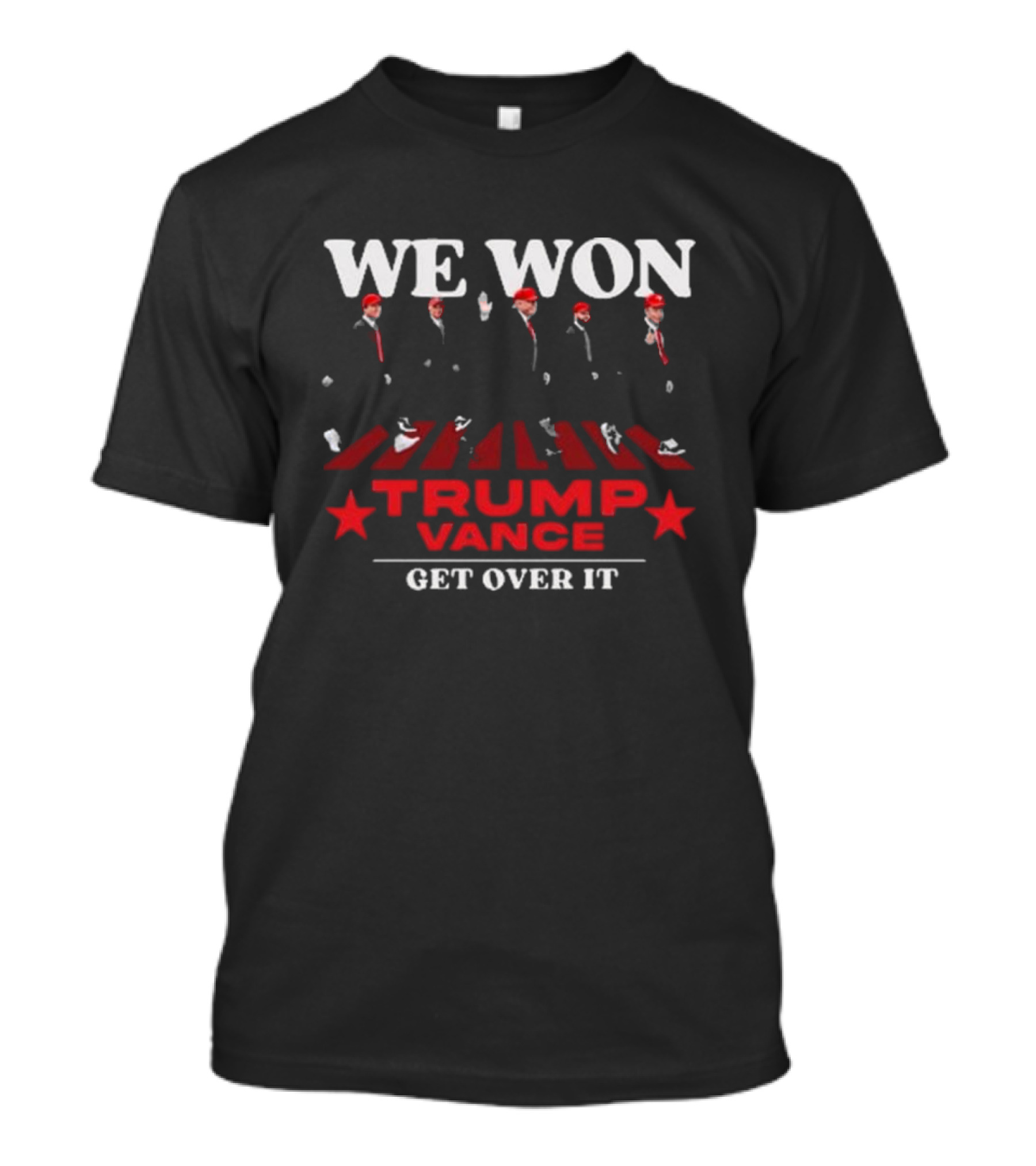 Trump Vance We Won Get Over It Abbey Road Style T-Shirt