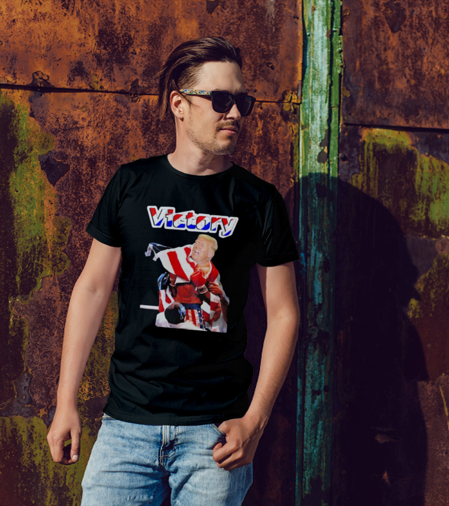 Victory Trump Boxing American Flag T-Shirt