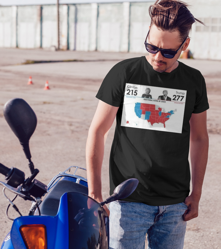 Trump 277 Electoral Votes Map Republican Victory T-Shirt