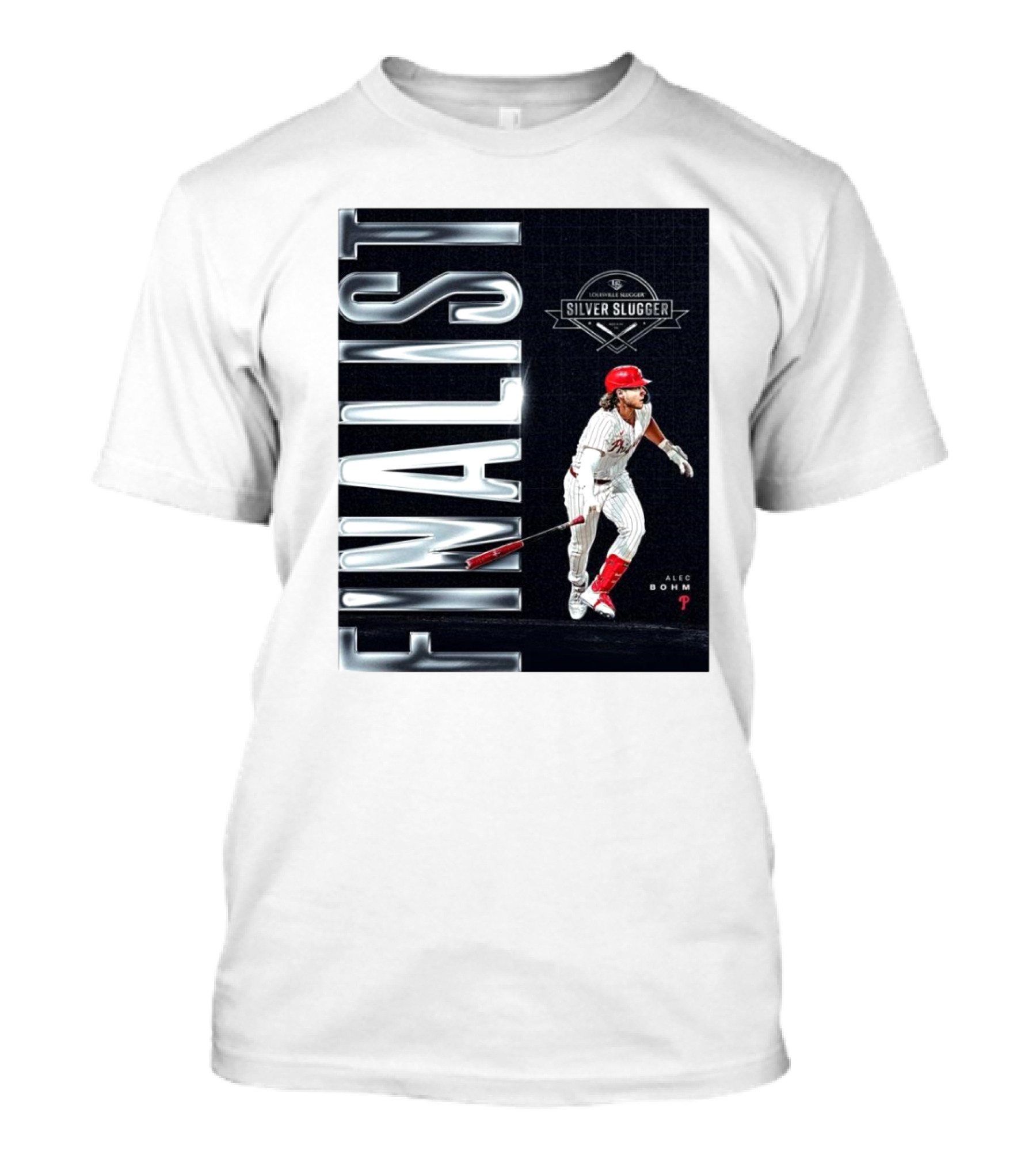 Alec Bohm Philadelphia Phillies MLB Silver Slugger Finalist Louisville Slugger T-Shirt