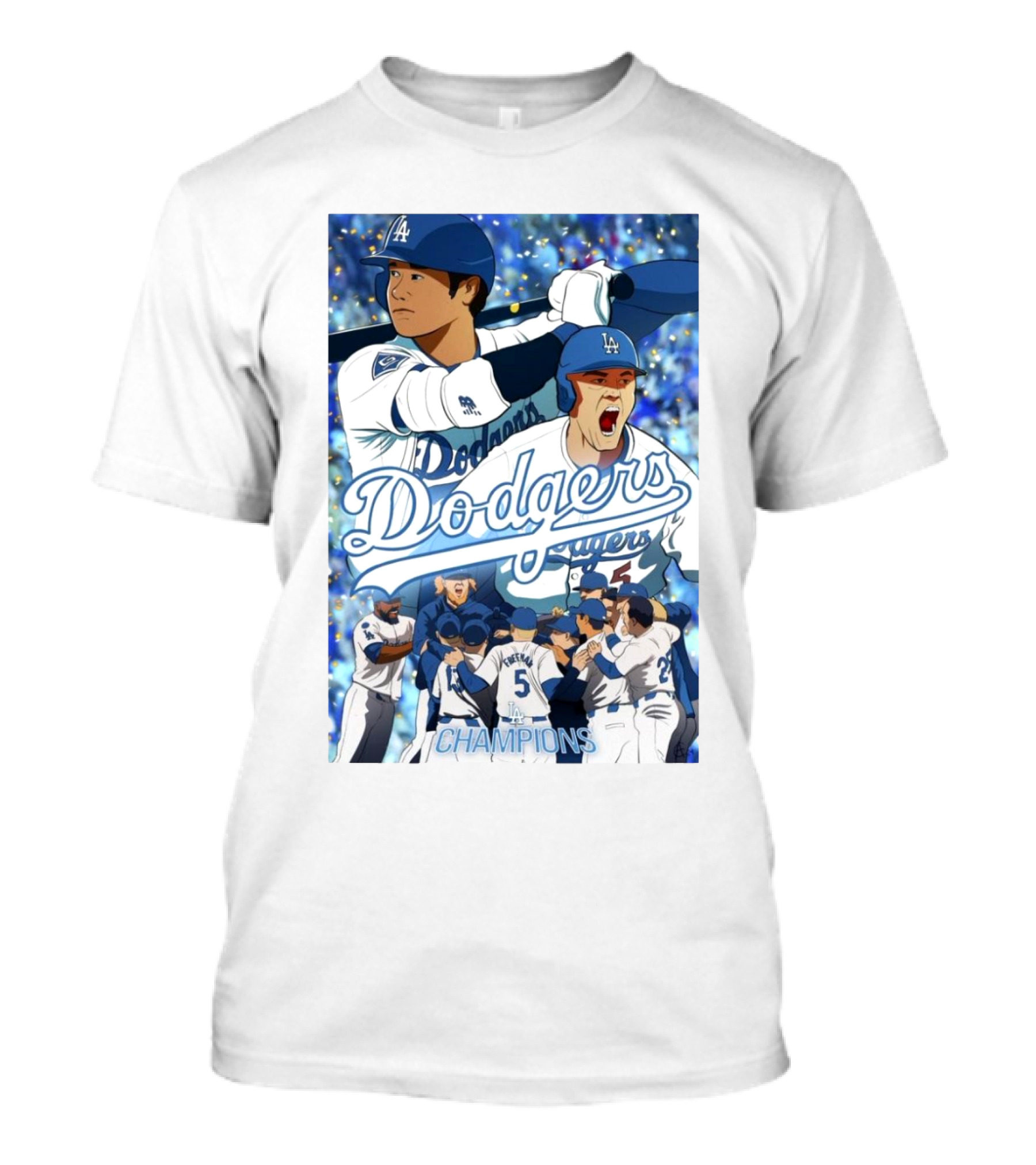 Dodgers Champions Celebrate World Series Win With Iconic T-Shirt