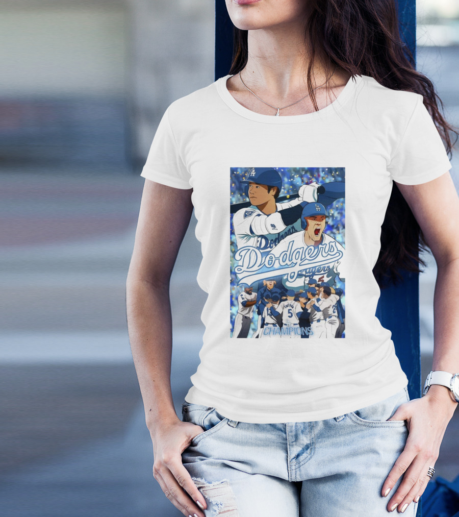 Dodgers Champions Celebrate World Series Win With Iconic T-Shirt