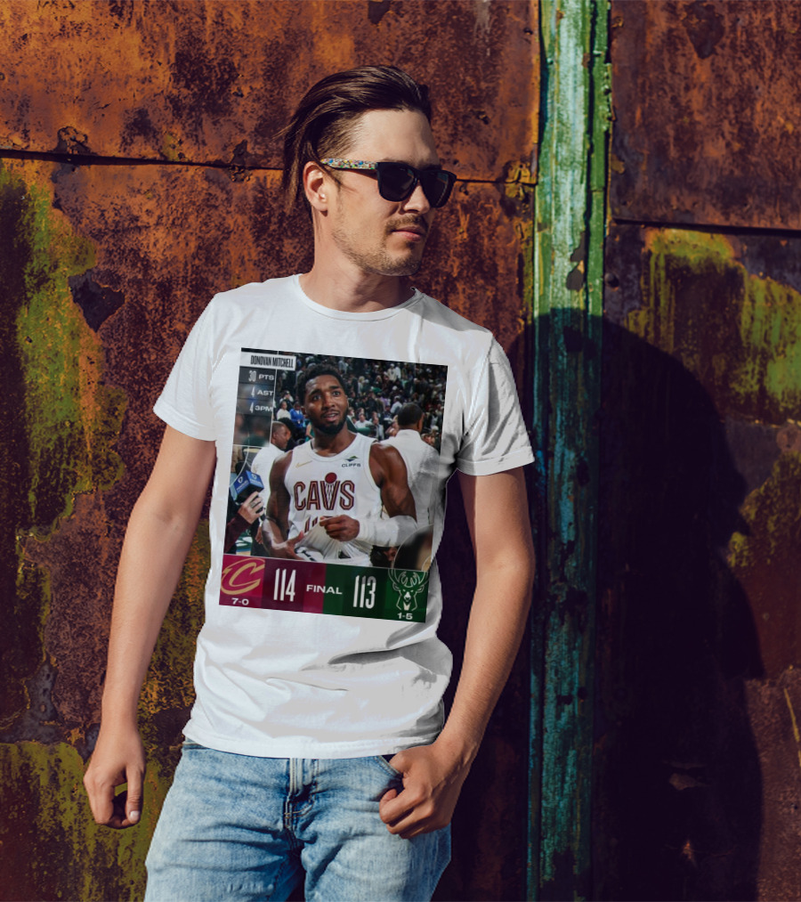 Donovan Mitchell 30 PTS Game-Winner Cleveland Cavaliers 114-113 Milwaukee Bucks T-Shirt