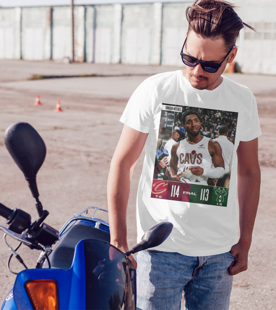 Donovan Mitchell 30 PTS Game-Winner Cleveland Cavaliers 114-113 Milwaukee Bucks T-Shirt
