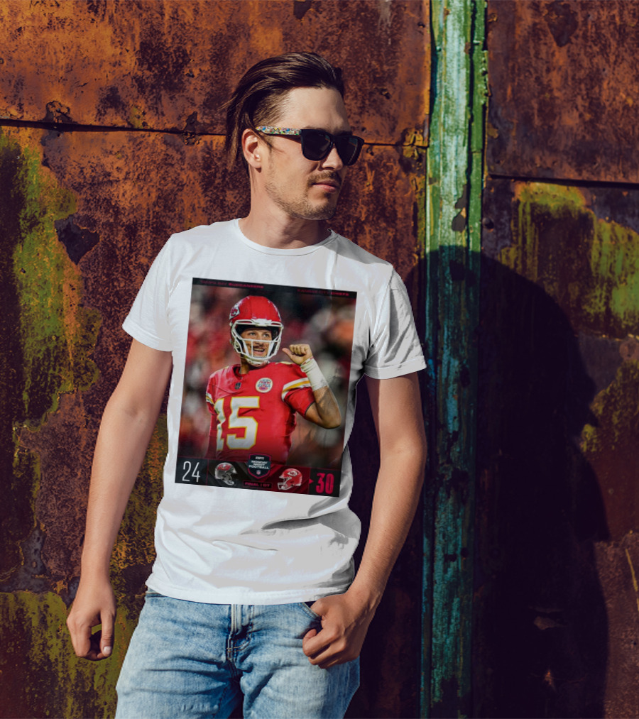 Tampa Bay Buccaneers Vs Kansas City Chiefs 24-30 ESPN Monday Night Football Final OT T-Shirt
