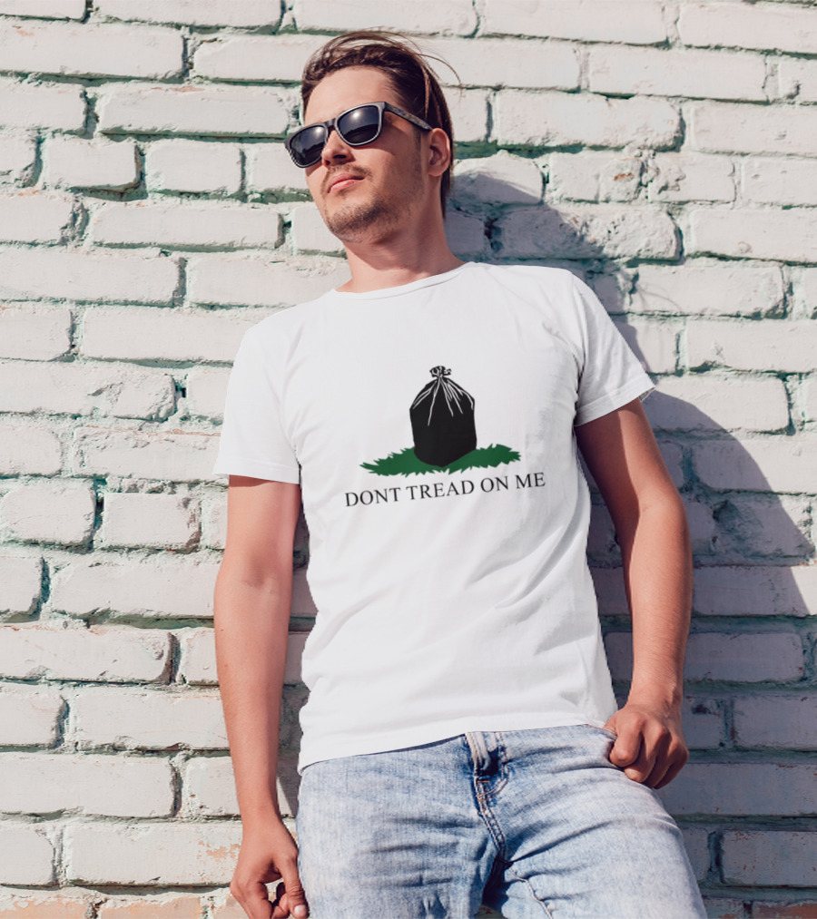 Garbage Bag Dont Tread On Me Iconic T-Shirt