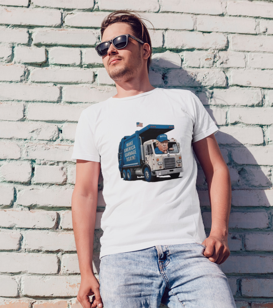 Proud Trump Supporter Election 2024 Make America Garbage Again Garbage Truck T-Shirt