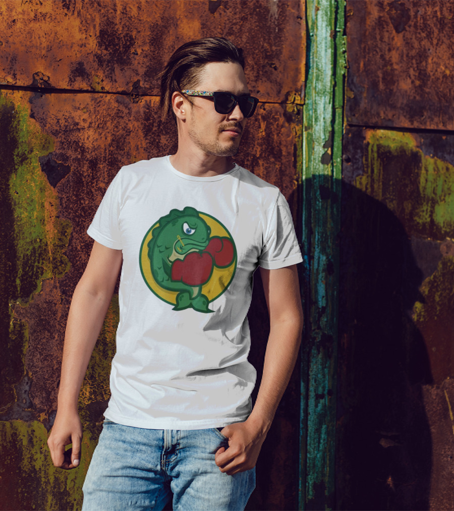Hookline Sinkers Boxing Fish Icon T-Shirt