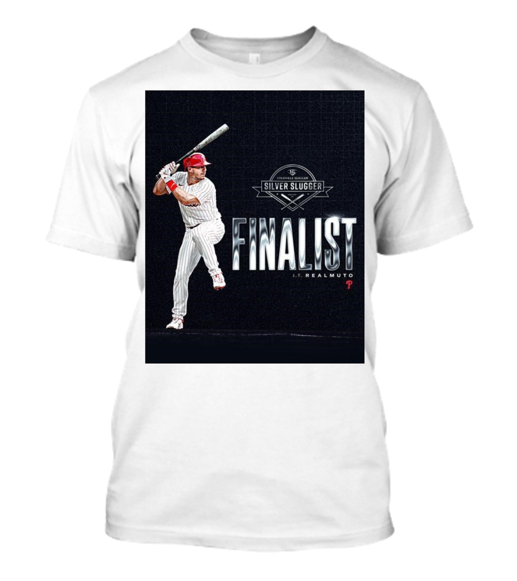 Louisville Slugger Silver Slugger Finalist J.T. Realmuto Philadelphia Phillies T-Shirt