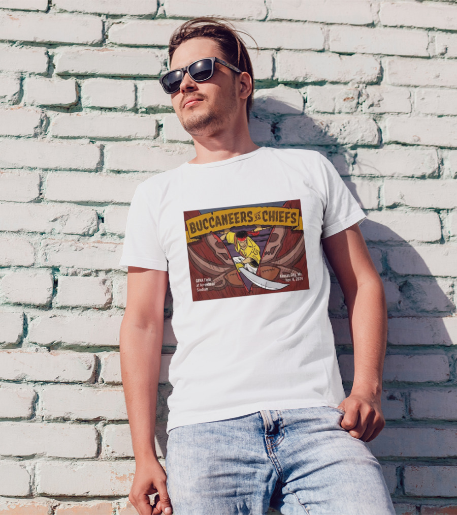 Buccaneers Vs. Chiefs GEHA Field At Arrowhead Stadium Kansas City Nov. 4, T-Shirt