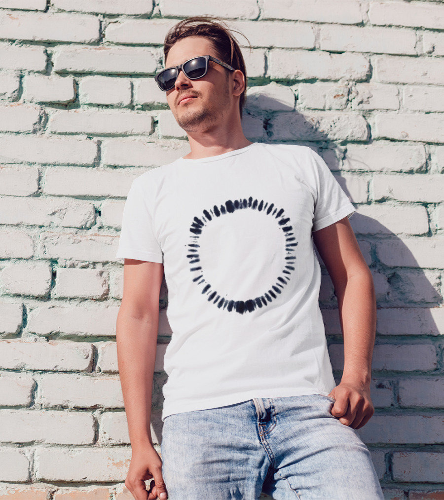 New Camiseta Mancha 333 Circular Brush Stroke T-Shirt