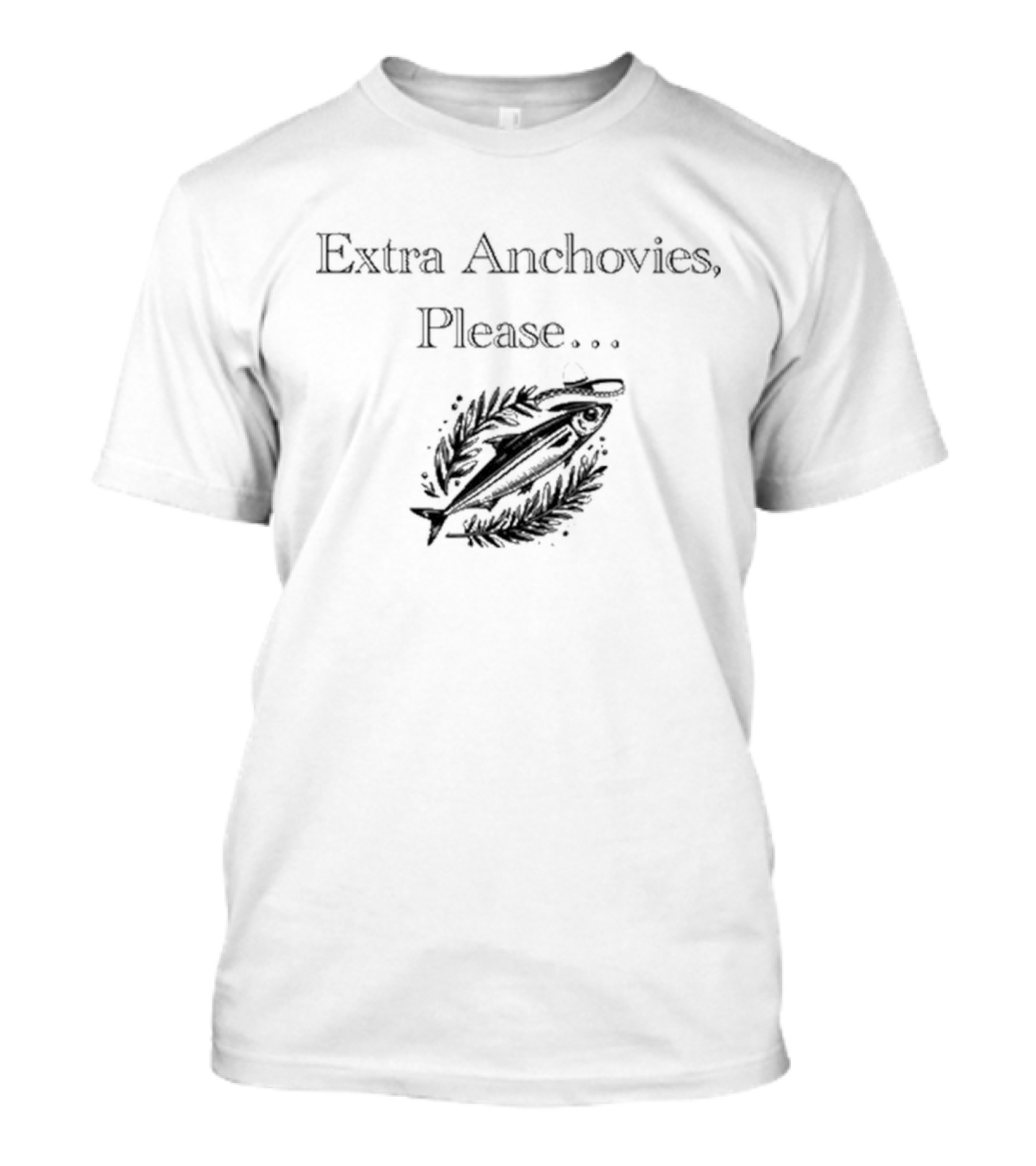 Sarah Michelle Gellar Extra Anchovies Please Fish T-Shirt
