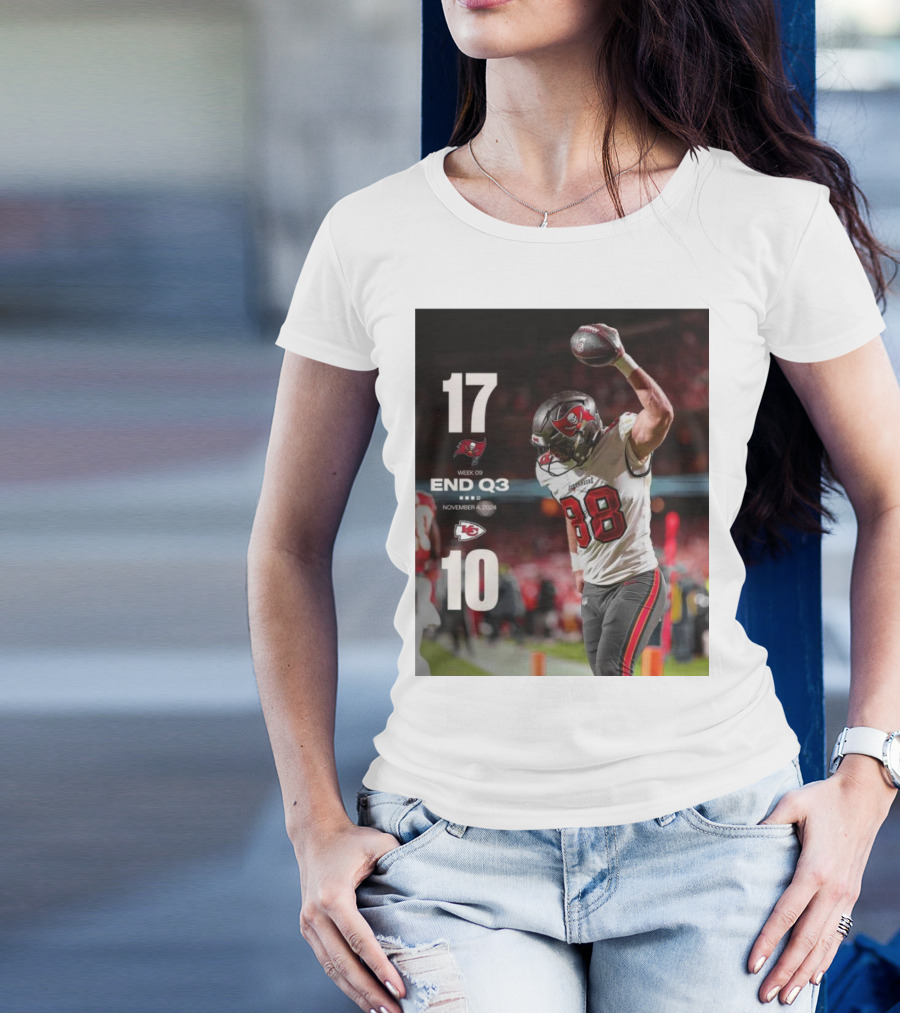 Week 9 Tampa Bay Buccaneers 17 Kansas City Chiefs 10 End Q3 November 4 T-Shirt