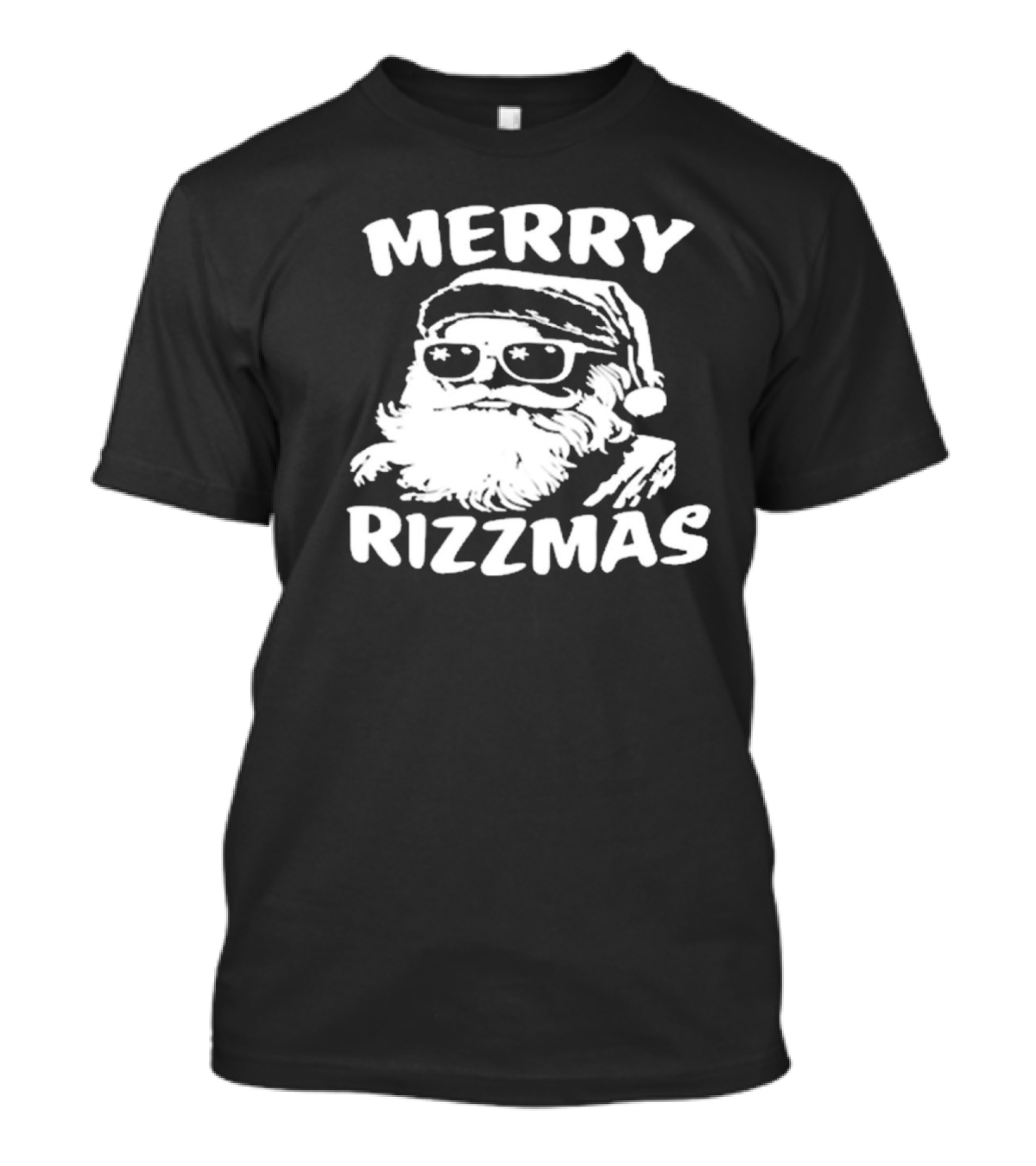 Merry Rizzmas Santa Sunglasses T-Shirt