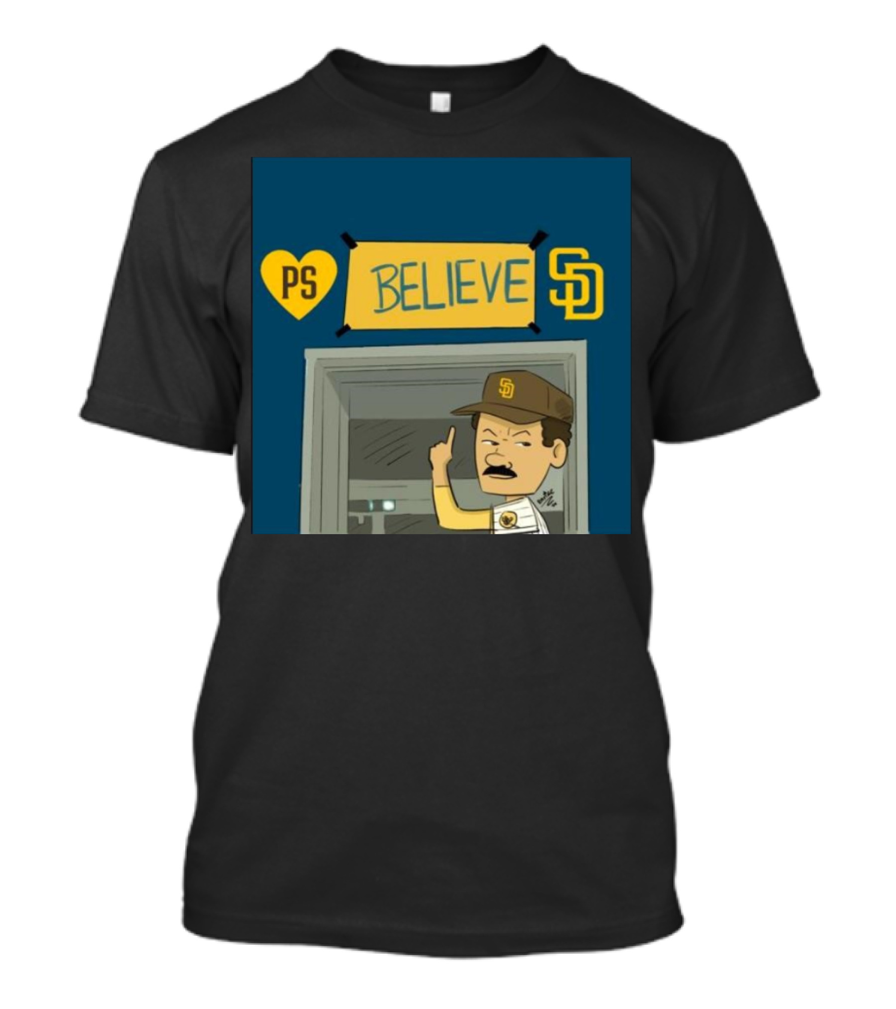 Heart PS Believe San Diego Padres New Profile Pic T-Shirt
