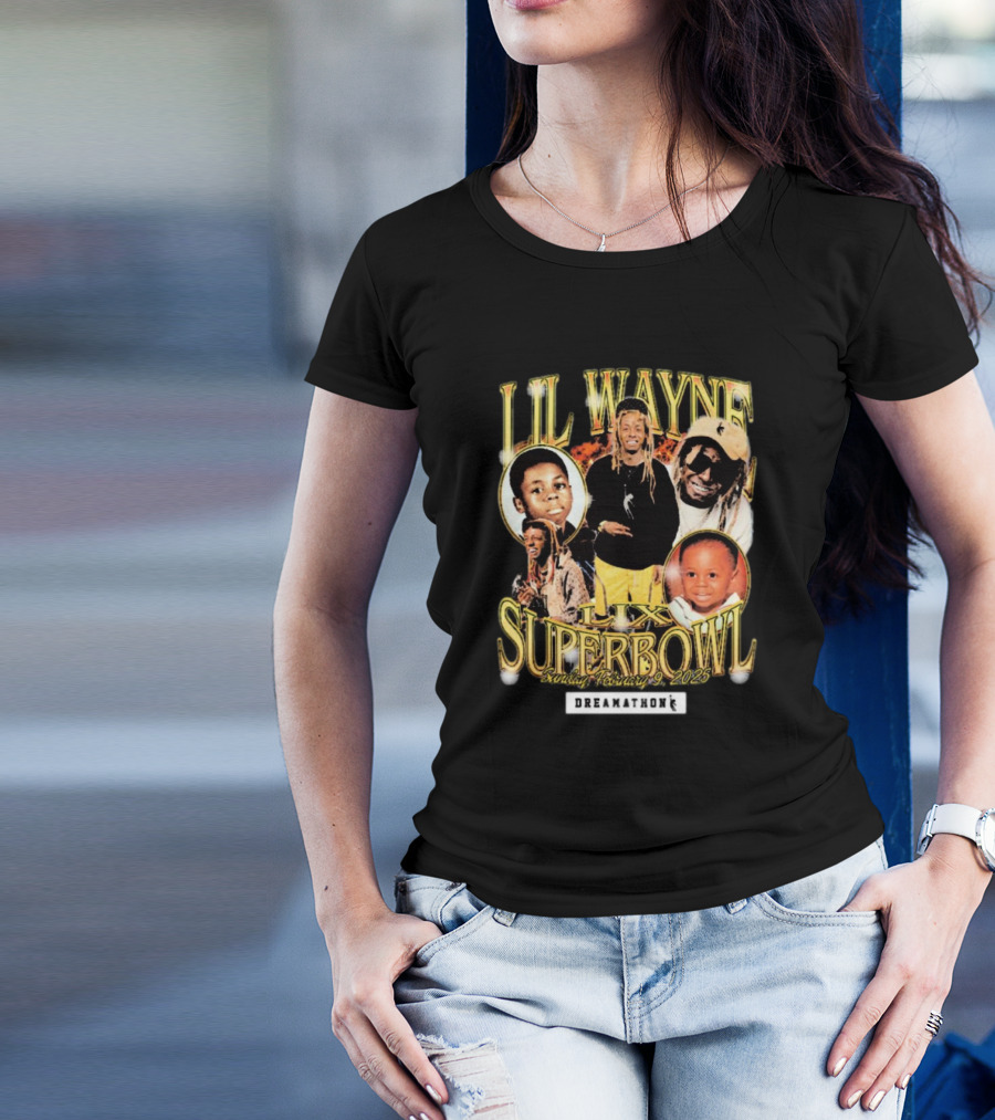 Lil Wayne LIX Superbowl Sunday February 9 2025 Dreamathon T-Shirt