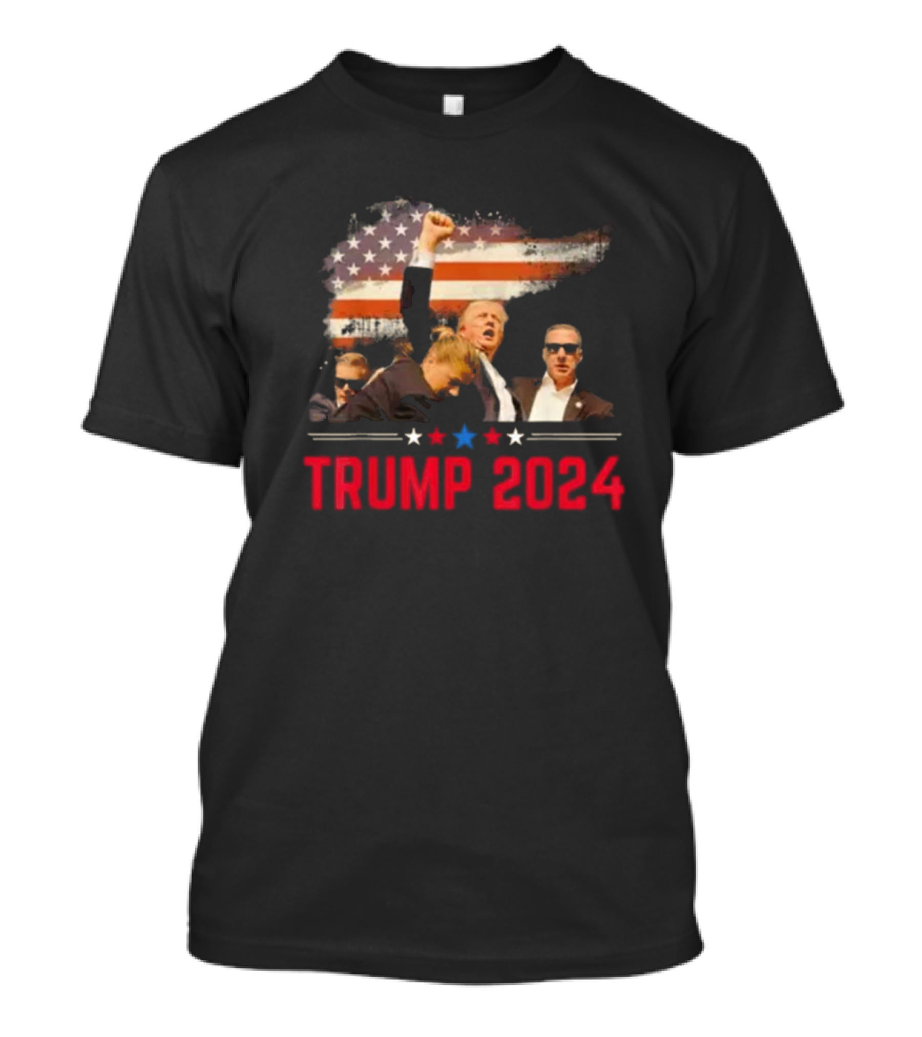 Trump 2024 Outlaw Hillbilly J.D. Vance Donald Trump American Flag T-Shirt