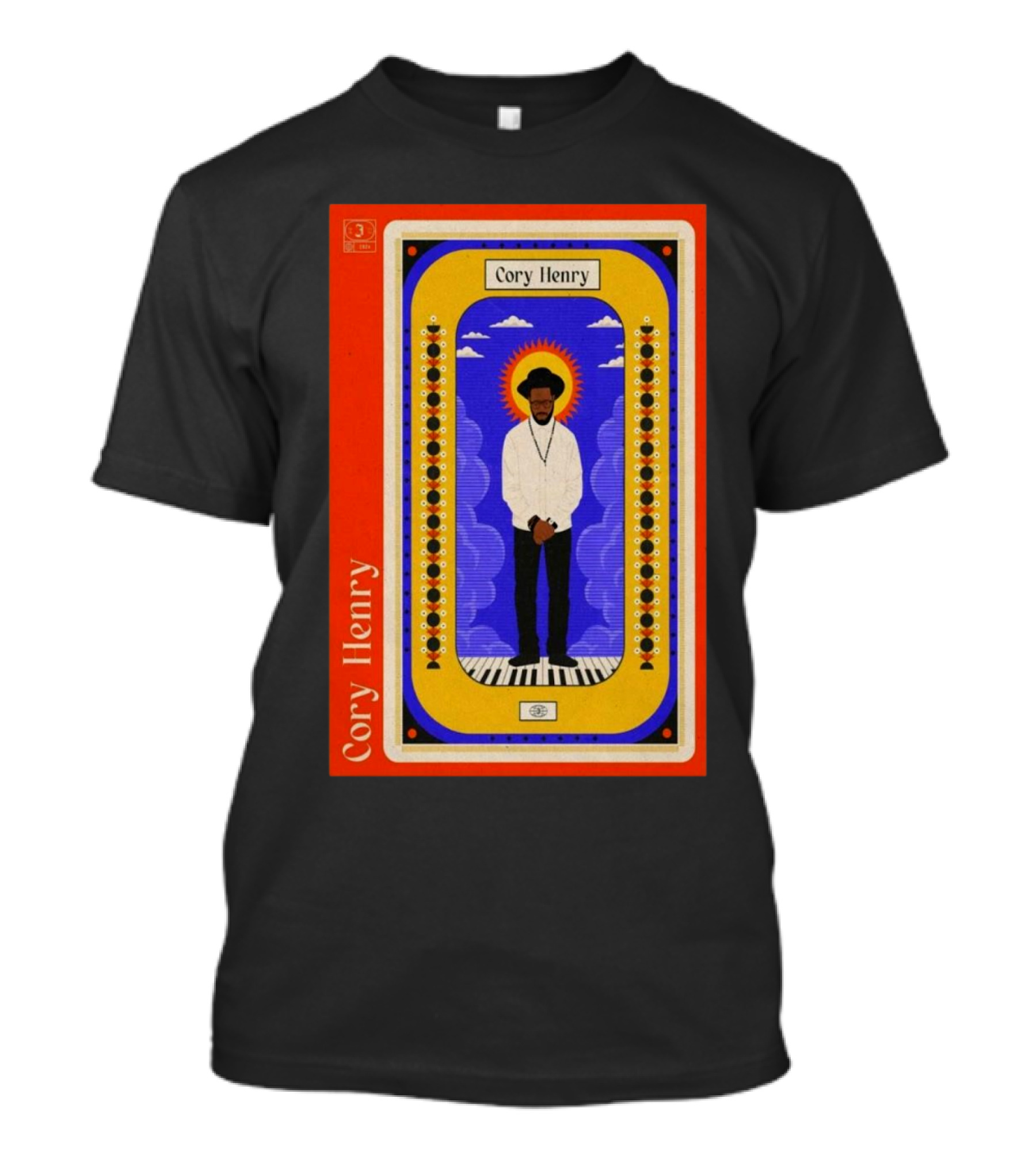 Cory Henry Concert Poster Warsaw Nov 14-15 2024 Piano And Clouds T-Shirt