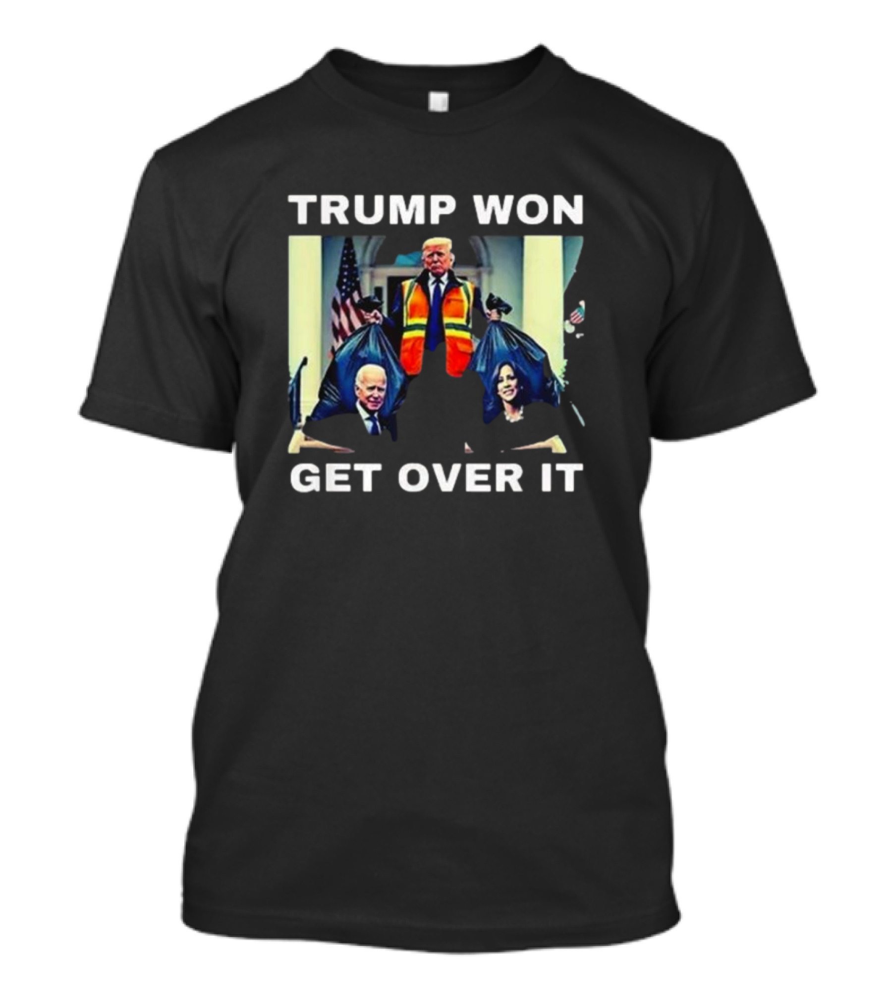 Trump Won Get Over It 2024 Election Victory Political T-Shirt