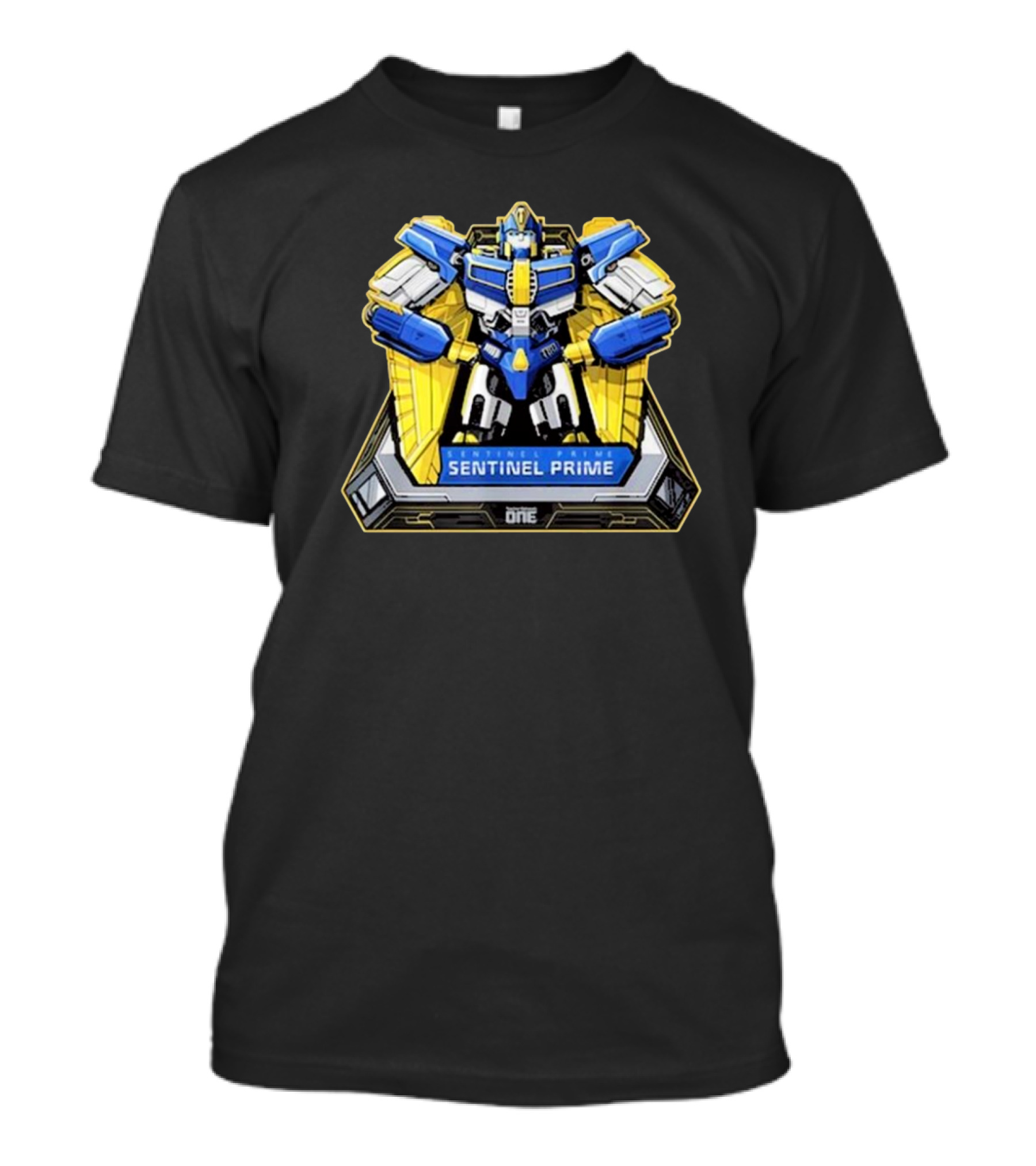 Visit The Transformers One Iconic Sentinel Prime Retro Big Chest T-Shirt