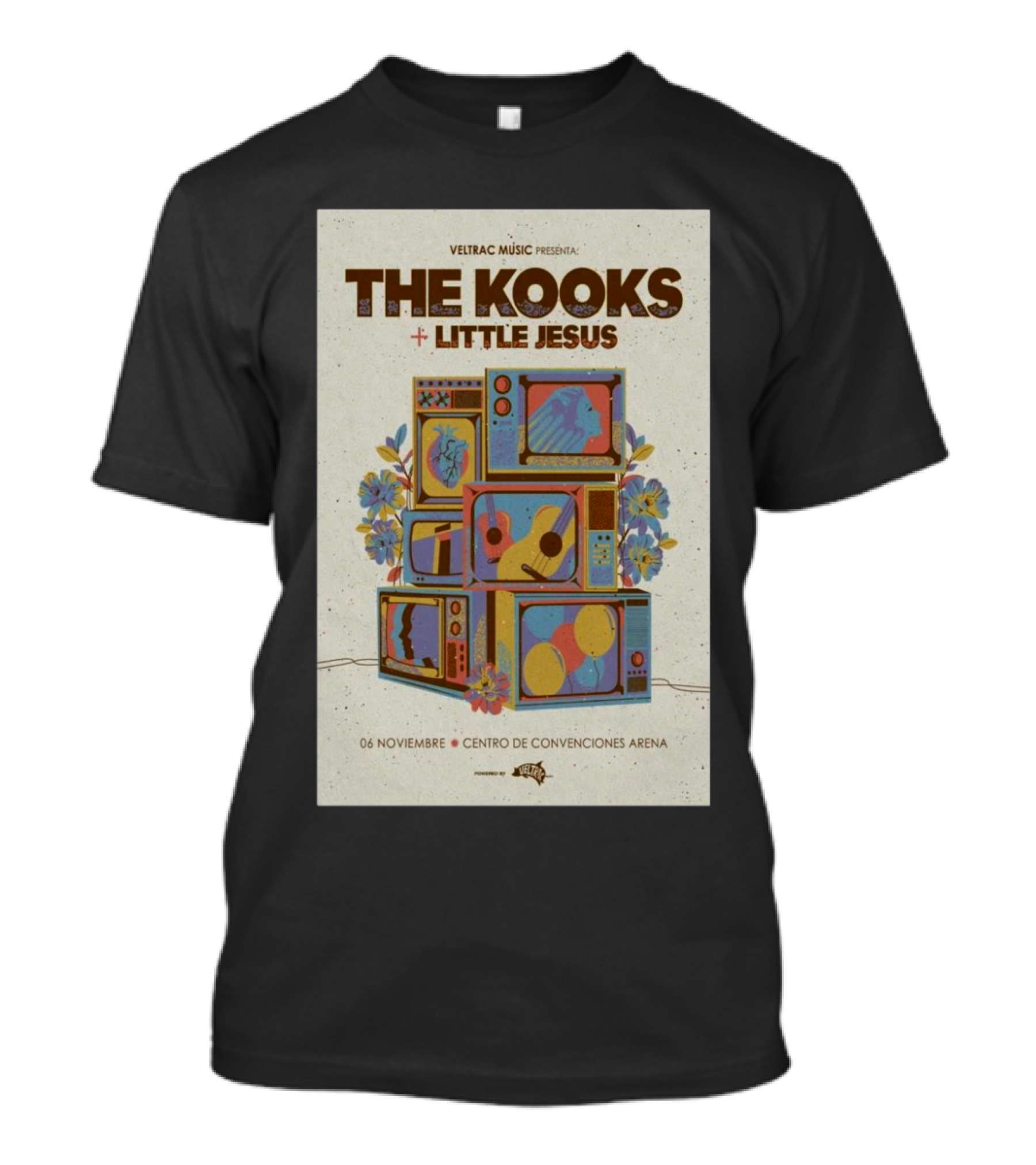 VELTRAC Music Presents The Kooks And Little Jesus Live At Centro De Convenciones Arena Lima Peru November 6 T-Shirt