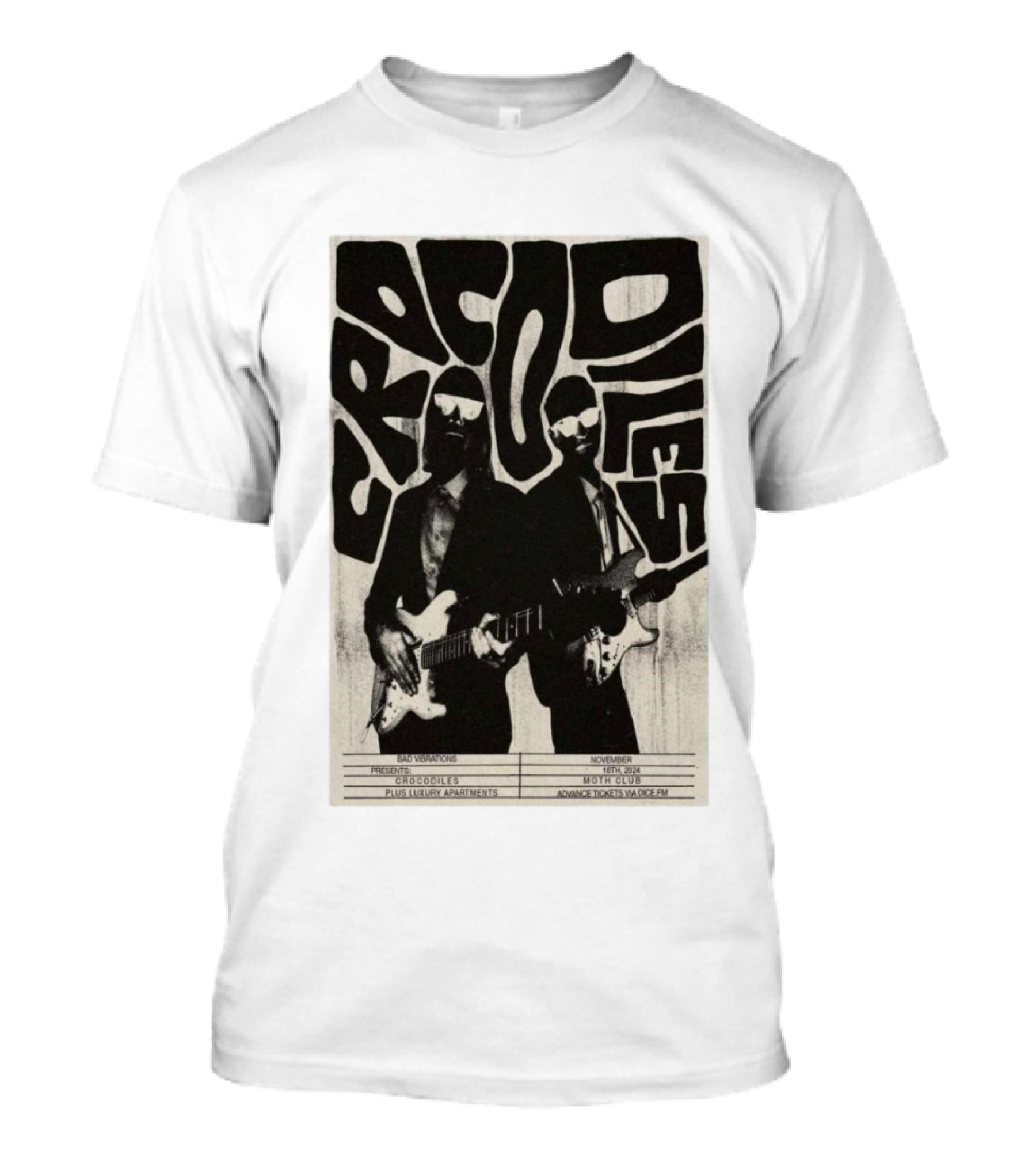 Crocodiles Live At Moth Club London UK Nov 18 T-Shirt