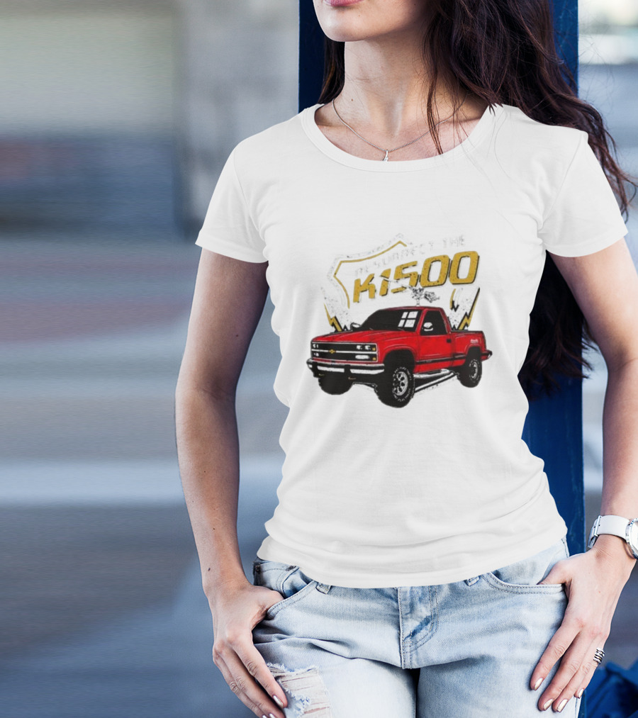 Resurrect The K1500 Fat Electrician Red Chevy Pickup Truck T-Shirt