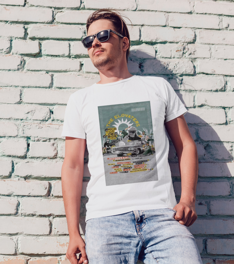 The Elovaters High Tide Low Ride Tour Winter 2025 With Moon Taxi, Little Stranger, Surfer Girl T-Shirt