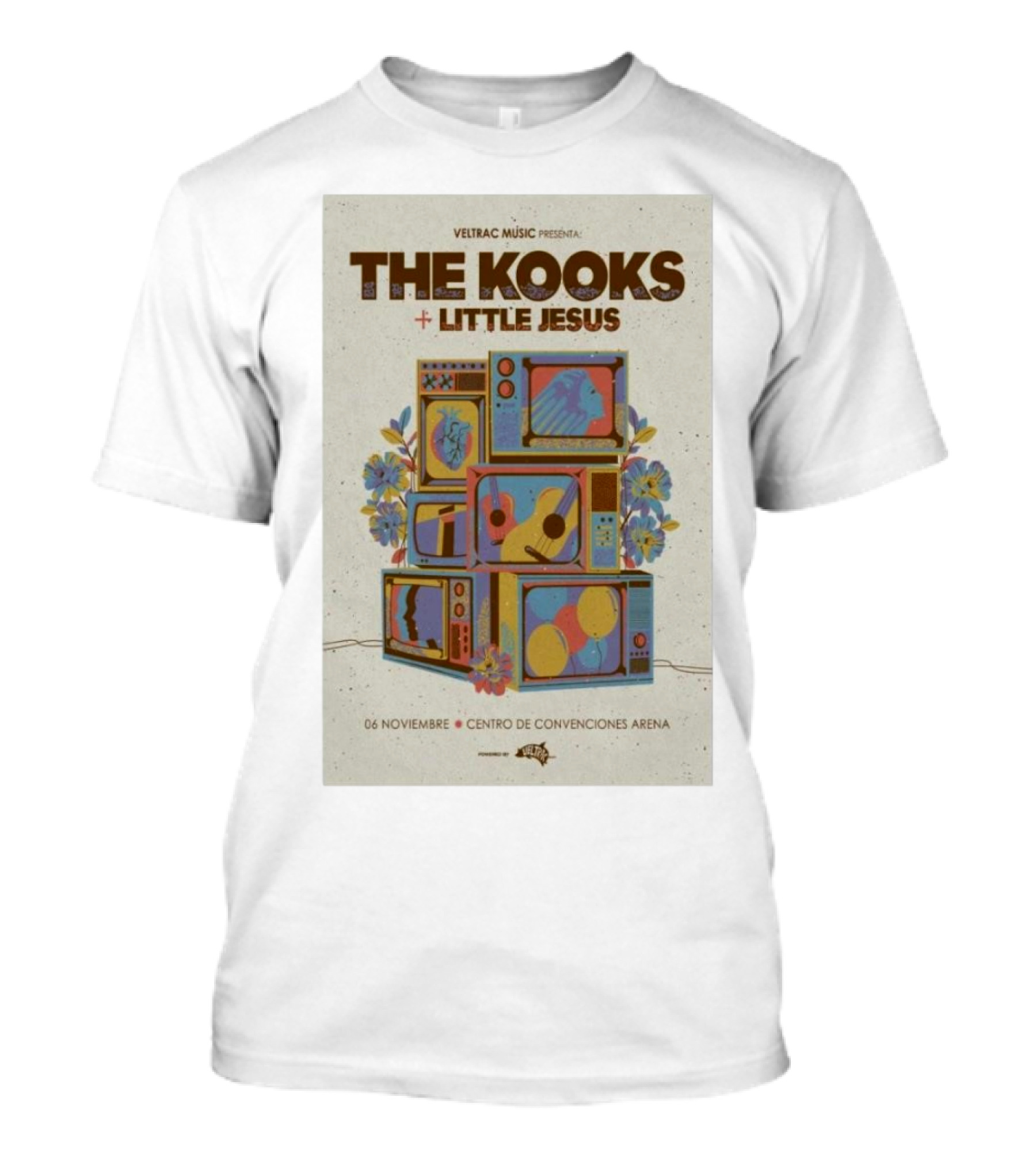 Veltrac Music Presents The Kooks + Little Jesus 06 Noviembre Centro De Convenciones Arena T-Shirt
