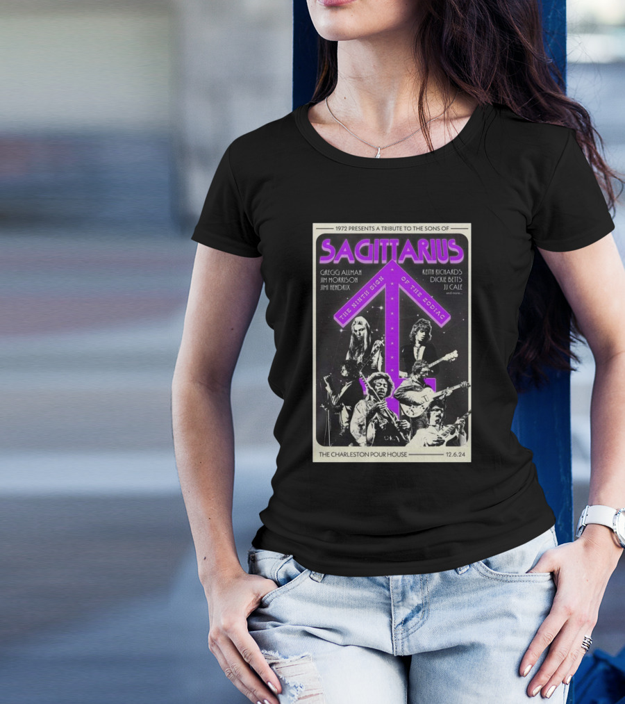 Sagittarius Tribute To The Sons Of The Ninth Sign At Charleston Pour House 12.6.24 T-Shirt