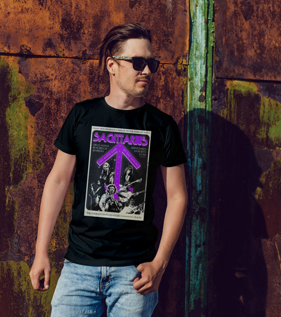 Sagittarius Tribute To The Sons Of The Ninth Sign At Charleston Pour House 12.6.24 T-Shirt