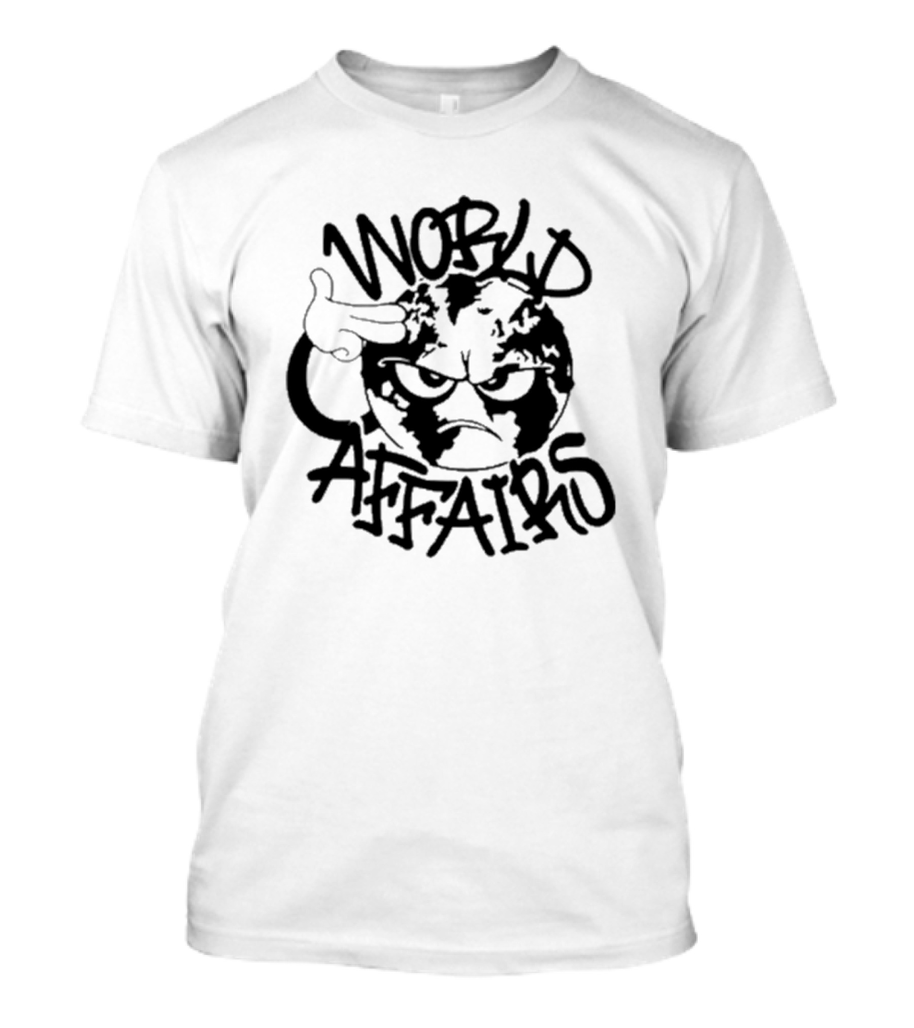 Yung Lean World Affairs Angry Globe Hand Gesture T-Shirt