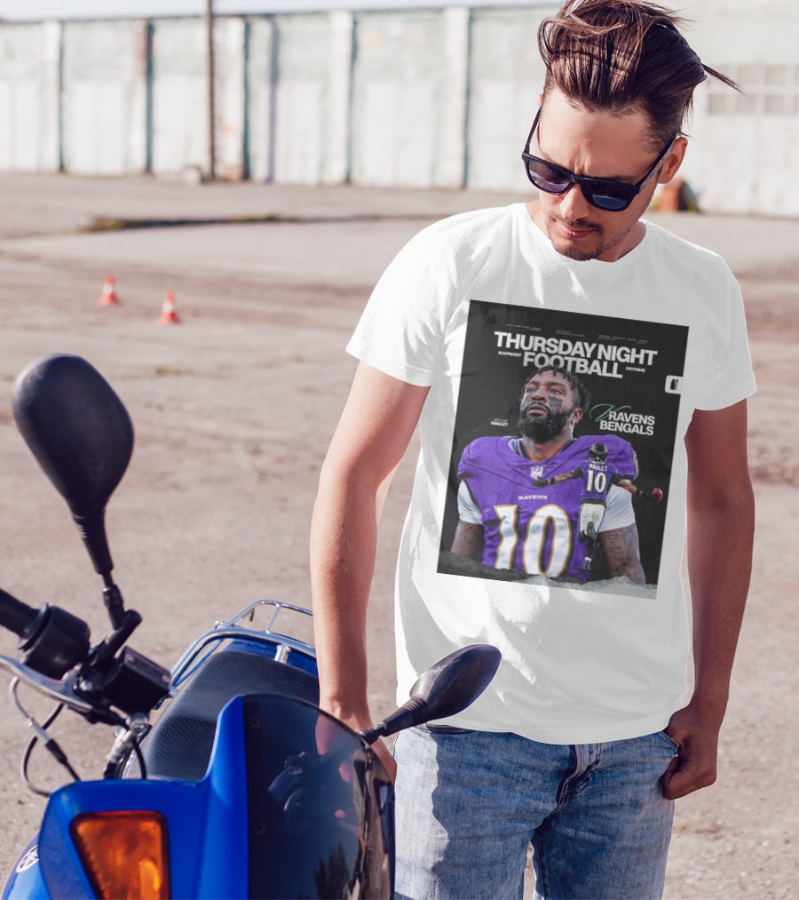 Thursday Night Football Arthur Maulet Baltimore Ravens Vs Bengals NFL T-Shirt