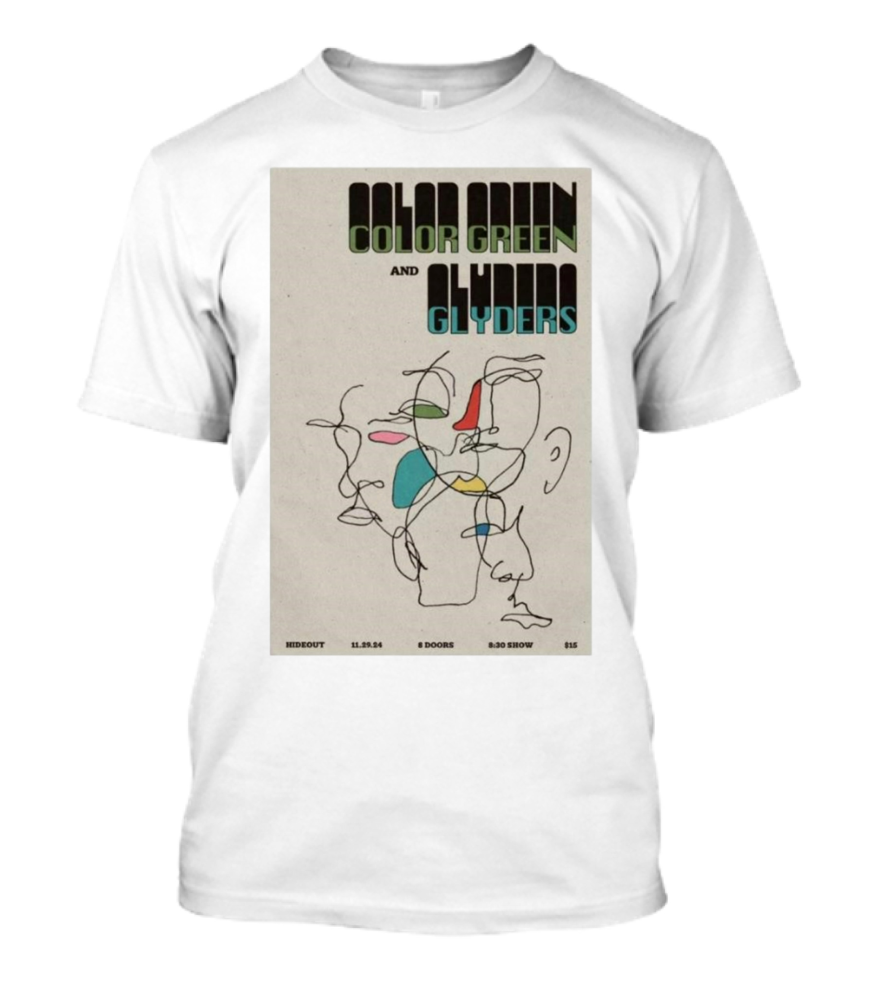 Color Green And Glyders Live At The Hideout Chicago IL November 29 T-Shirt