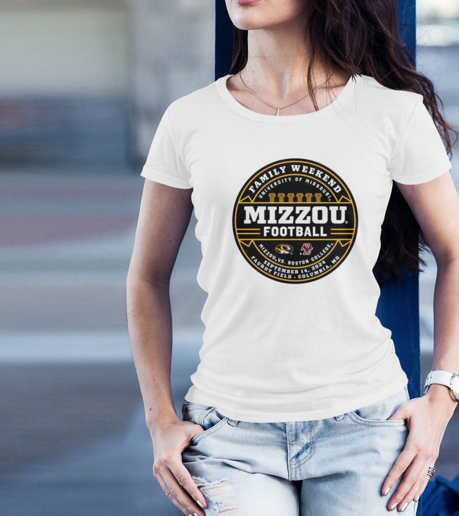 Family Weekend University Of Missouri Mizzou Football Vs Boston College September 14, 2024 Faurot Field Columbia MO T-Shirt