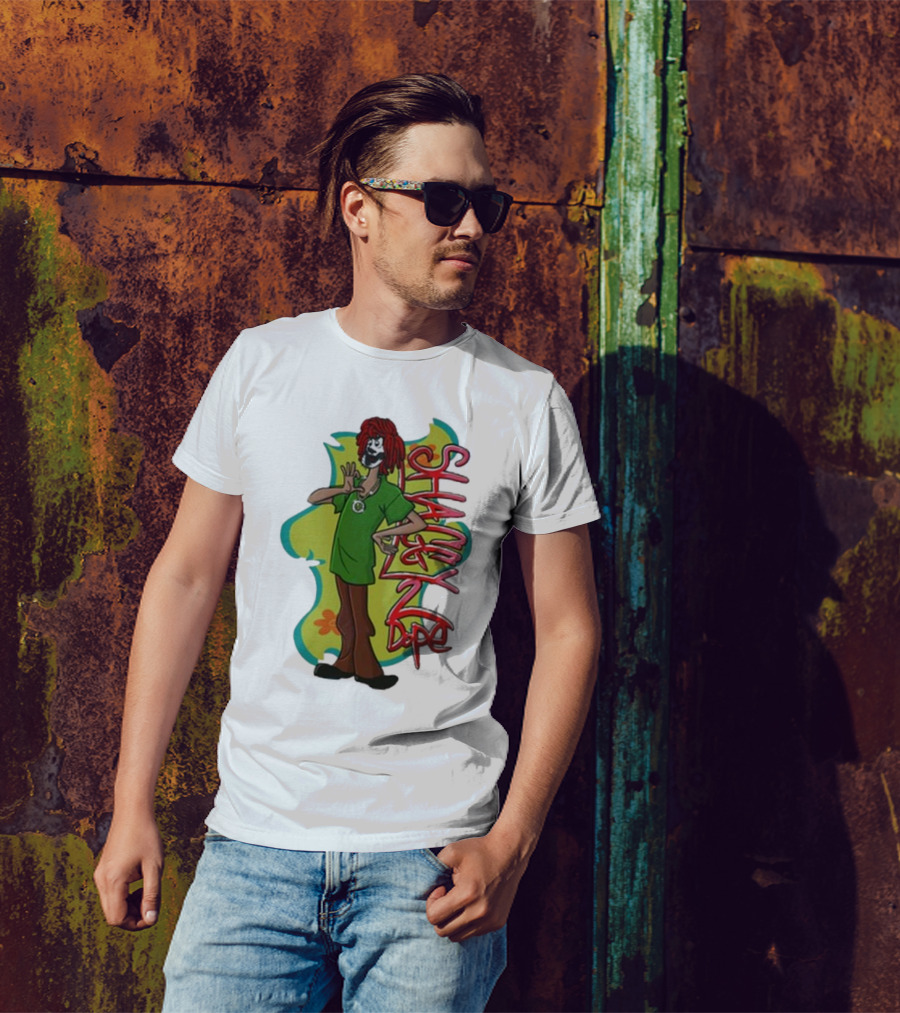 Shaggy 2 Dope Cartoon Character With Green T-Shirt