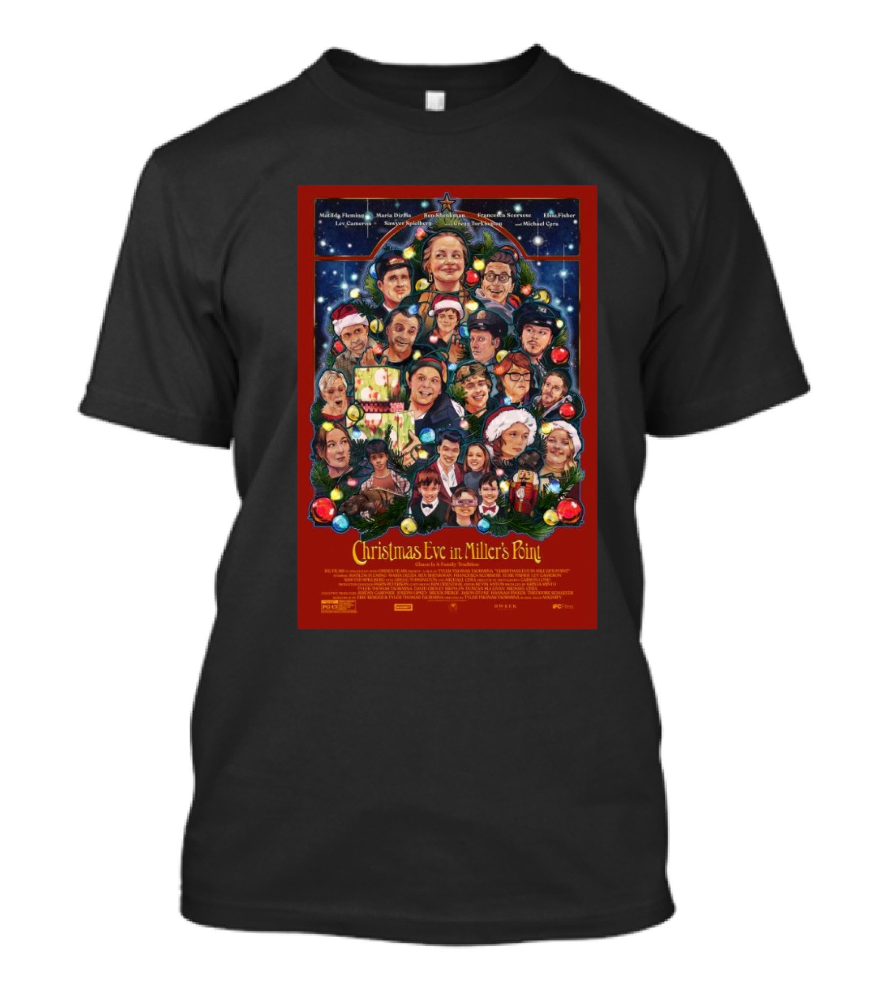 Christmas Eve In Miller's Point Matilda Fleming Maria Dizzia Ben Shenkman Holiday Ensemble Cast T-Shirt