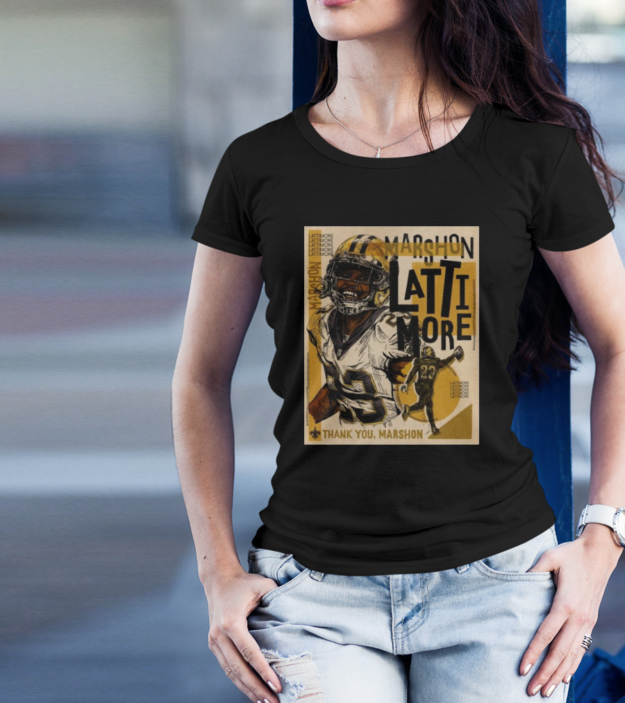 New Orleans Saints Marshon Lattimore Thank You Lattimore T-Shirt