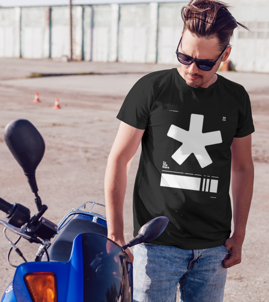 To The Stars Asterisk SOCA Barcode T-Shirt