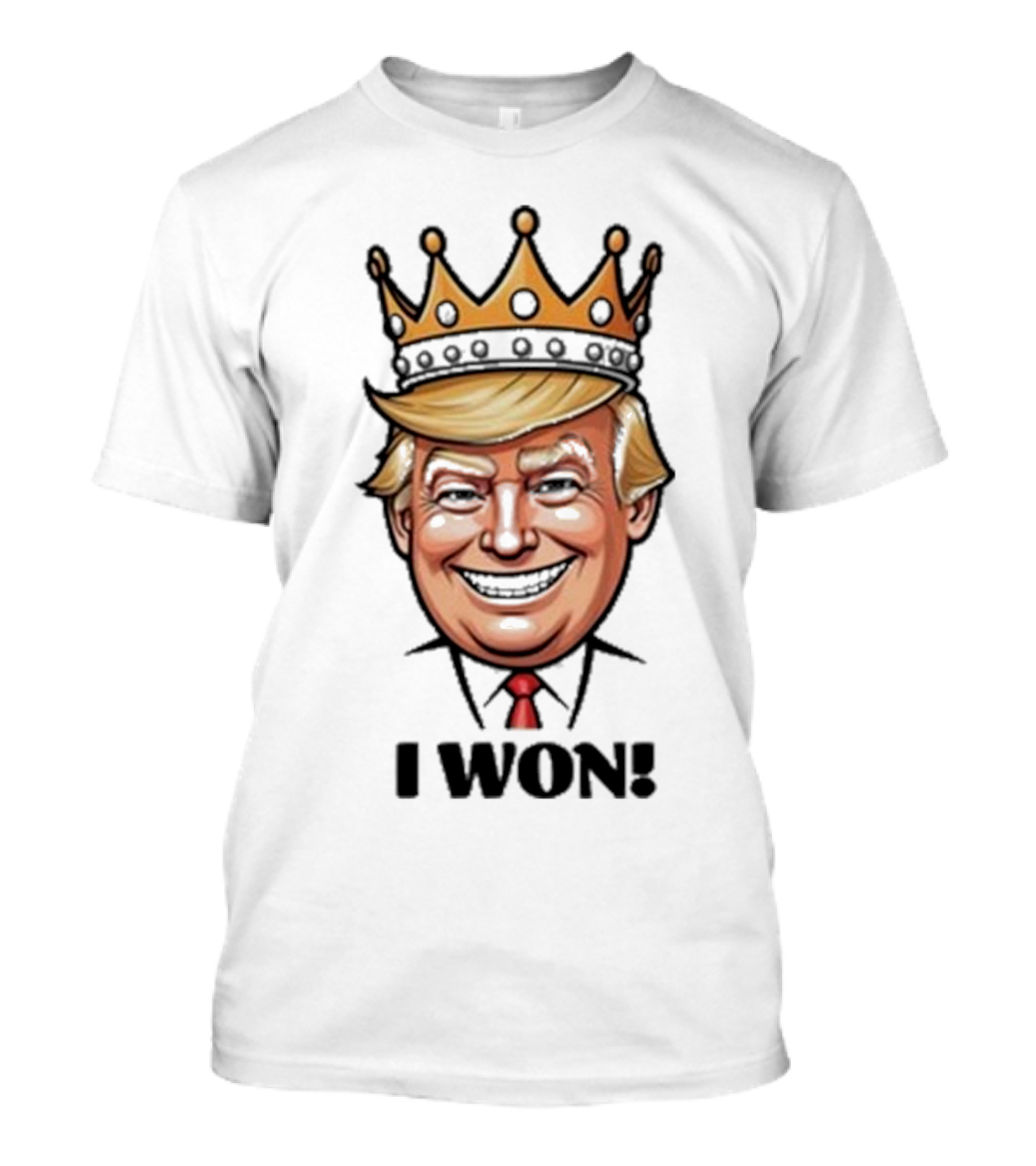 Donald Trump I Won 2024 King Caricature T-Shirt