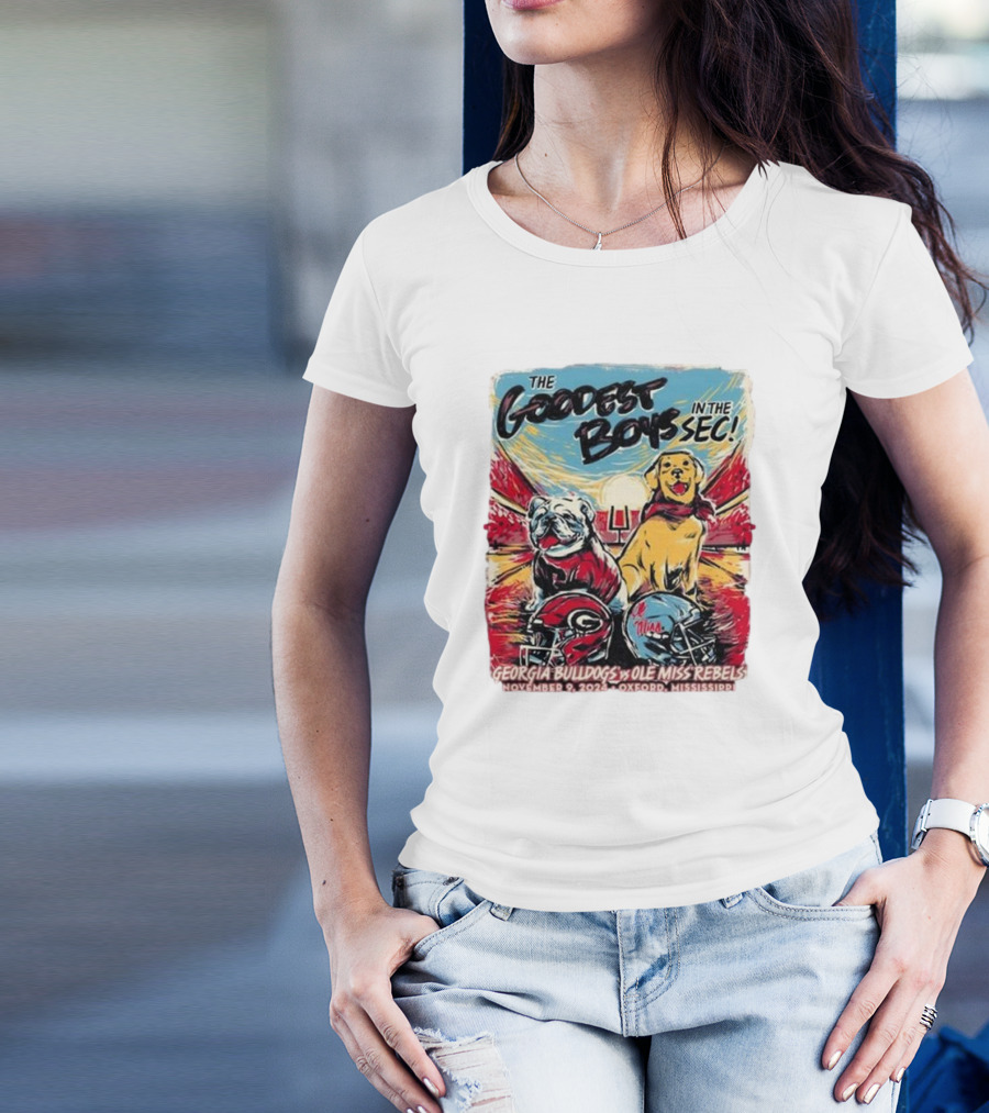 Georgia Bulldogs Vs Ole Miss Rebels The Goodest Boys In The SEC November 9 2024 Oxford Mississippi T-Shirt
