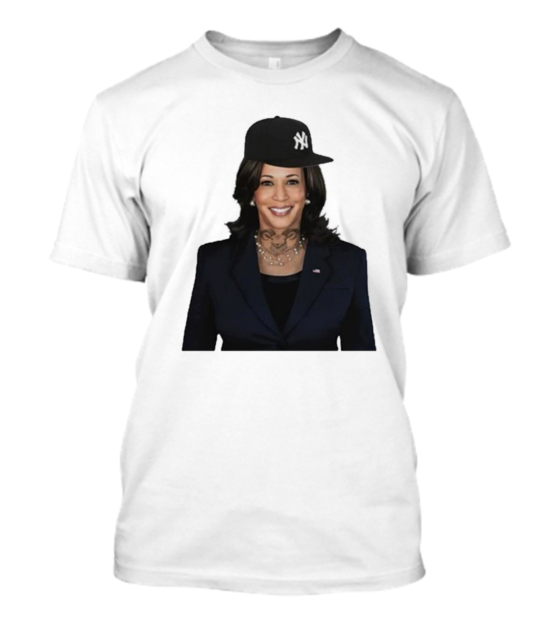 Kamala Harris New York Yankees Mashup Yankees Hat T-Shirt