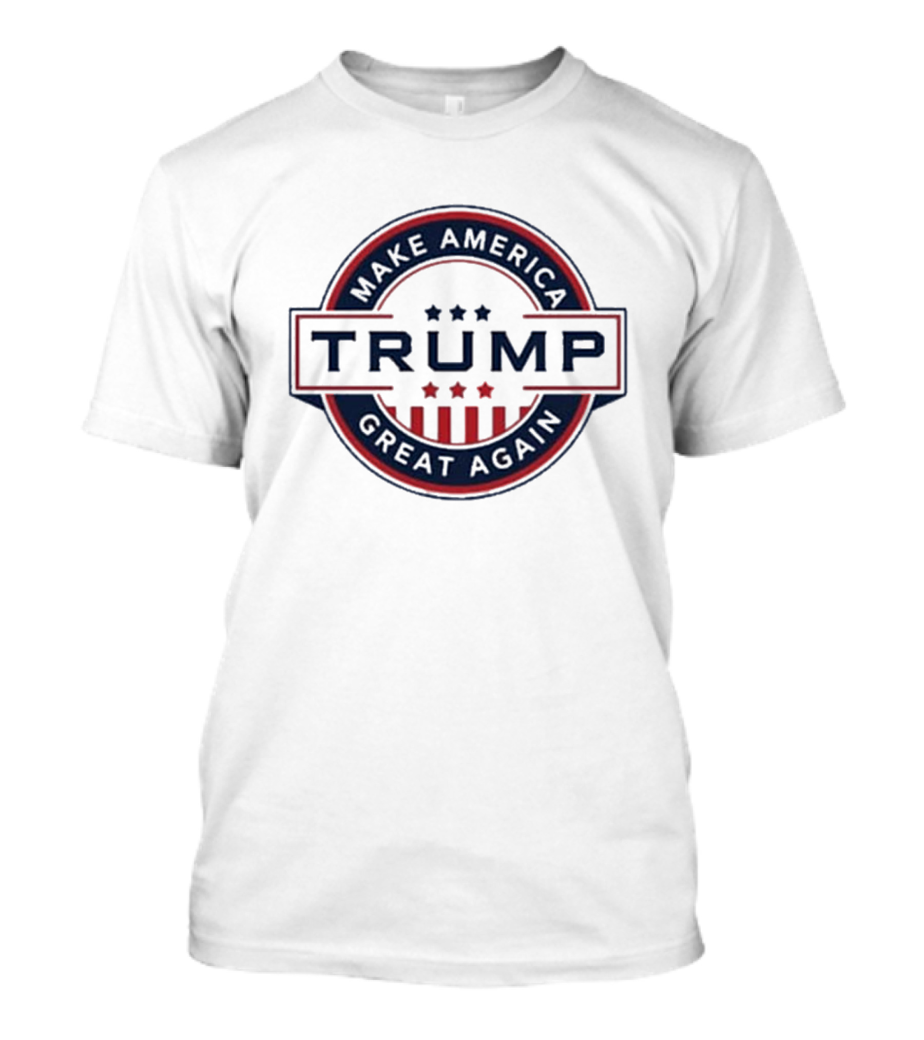 Trump Make America Great Again Red White Blue Stars Stripes T-Shirt