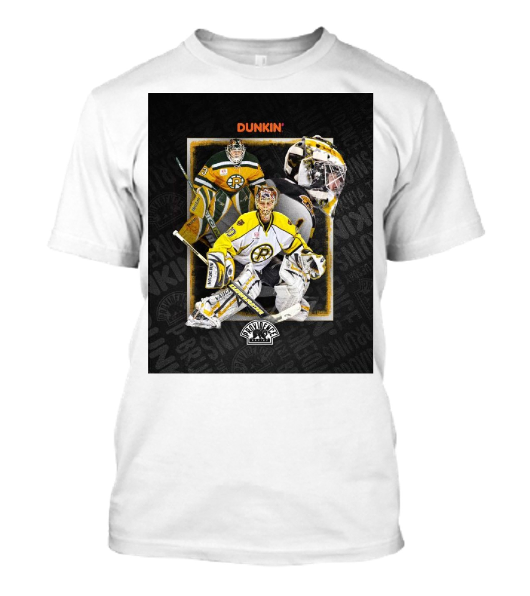 NHL Providence Bruins Dunkin Jeremy Swayman Tuukka Rask Tim Thomas T-Shirt