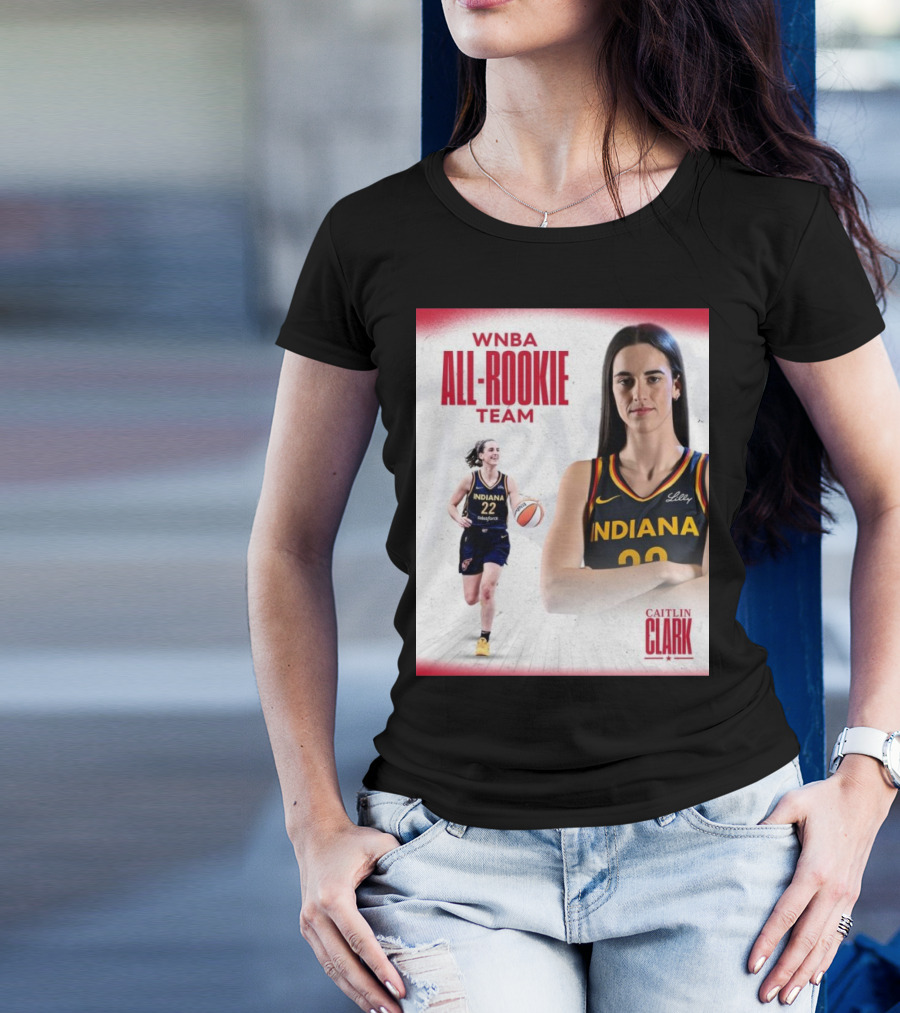 Caitlin Clark Indiana Fever WNBA All-Rookie Team T-Shirt