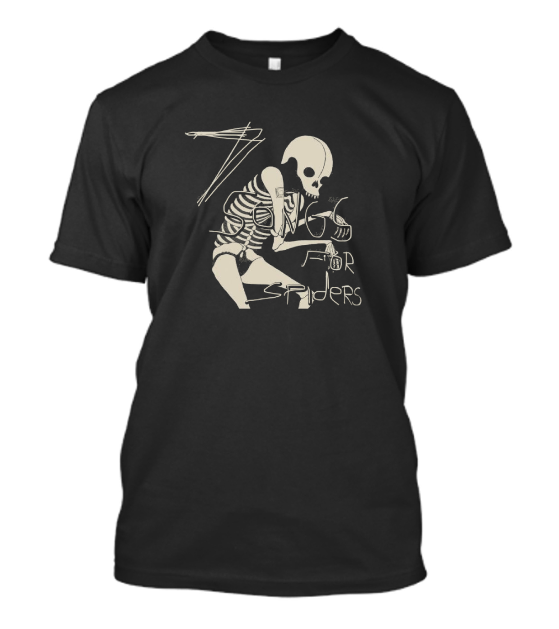 Dax Riggs 7 Songs For Spiders Skeleton Illustration 24th January 2025 T-Shirt