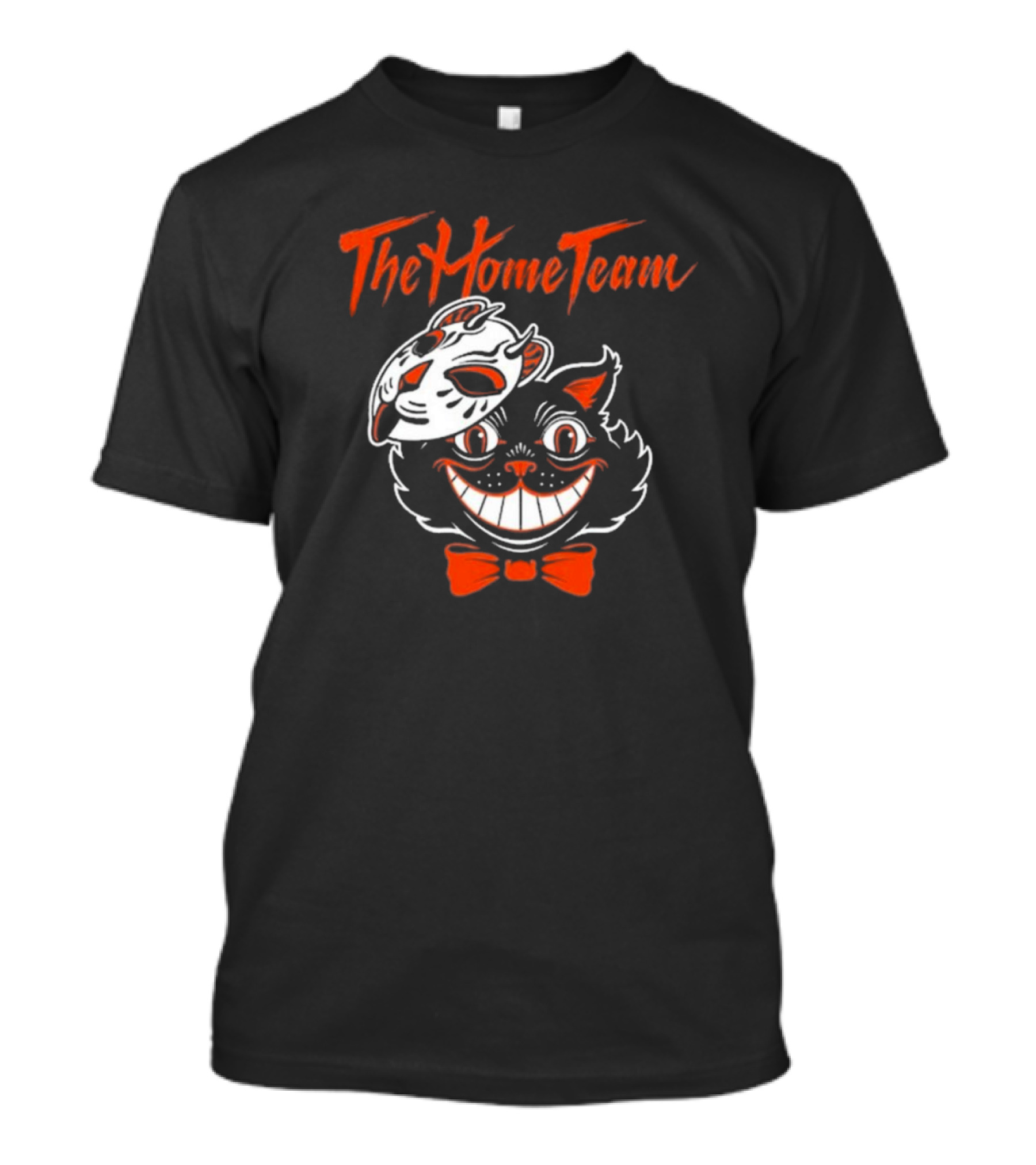 The Home Team Cat Mask Halloween 2024 Vintage Smile T-Shirt